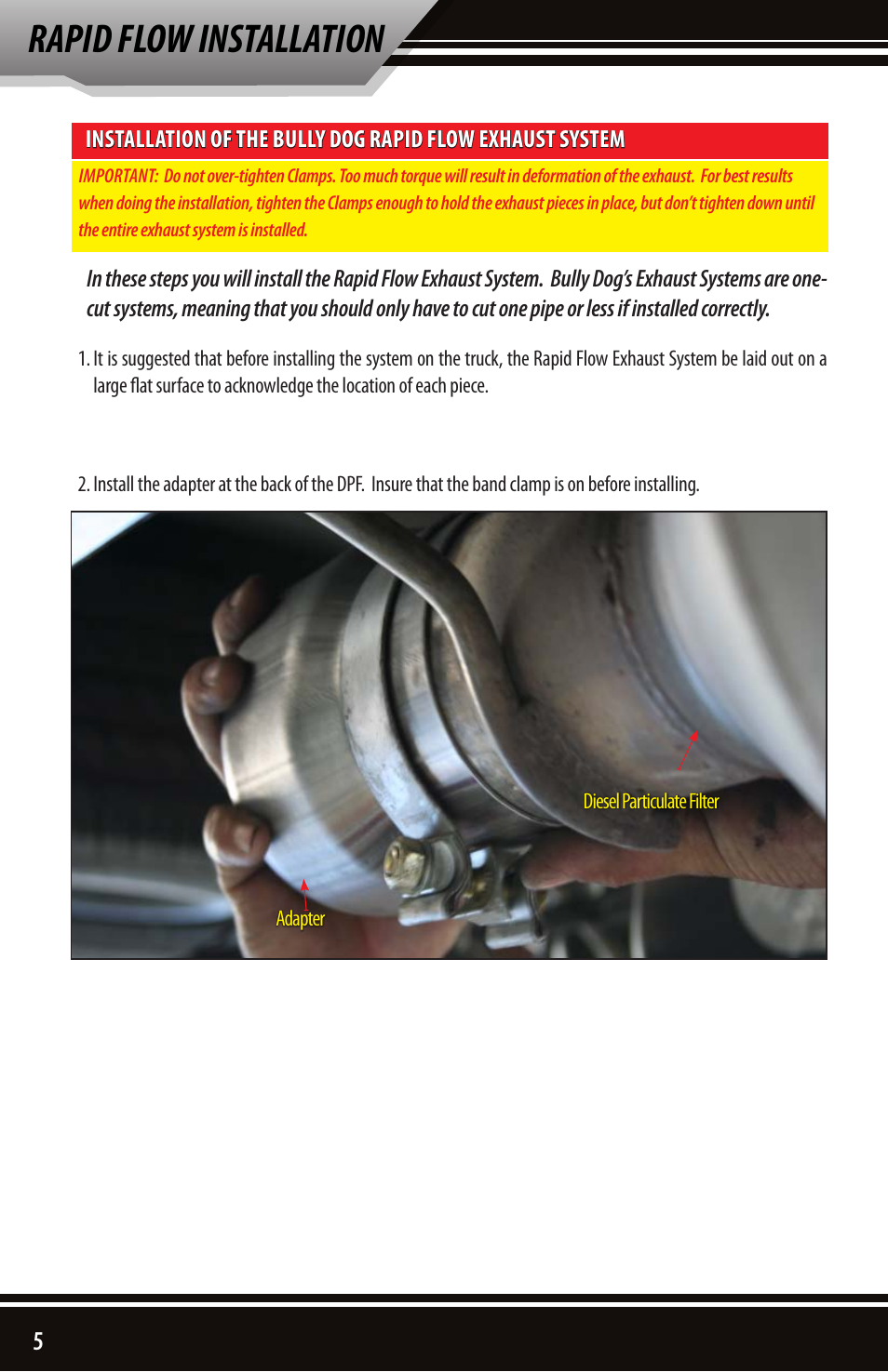 Rapid flow installation | Bully Dog 82210 Rapid Flow User Manual | Page 6 / 12