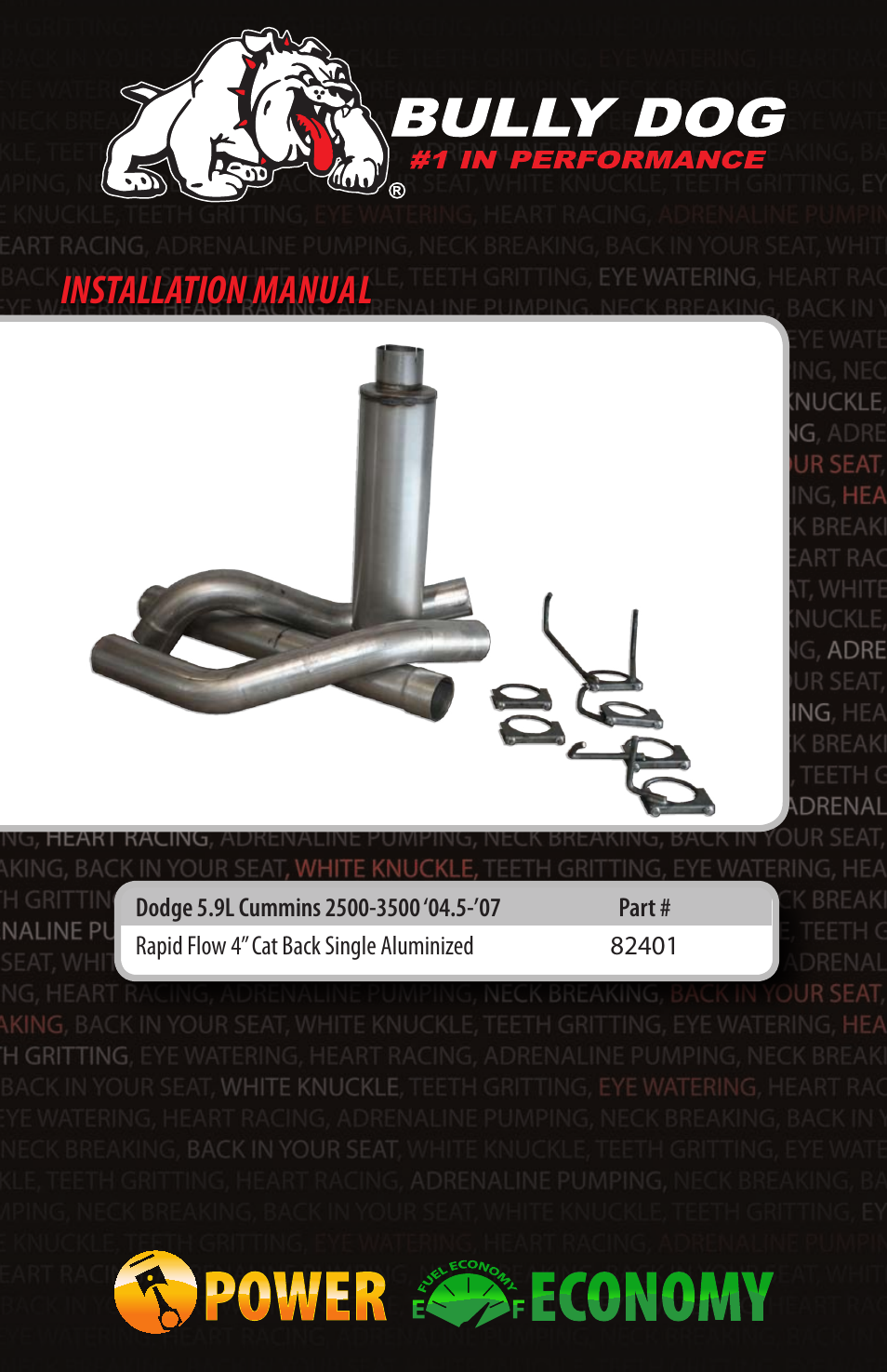 Bully Dog 82401 Rapid Flow User Manual | 12 pages