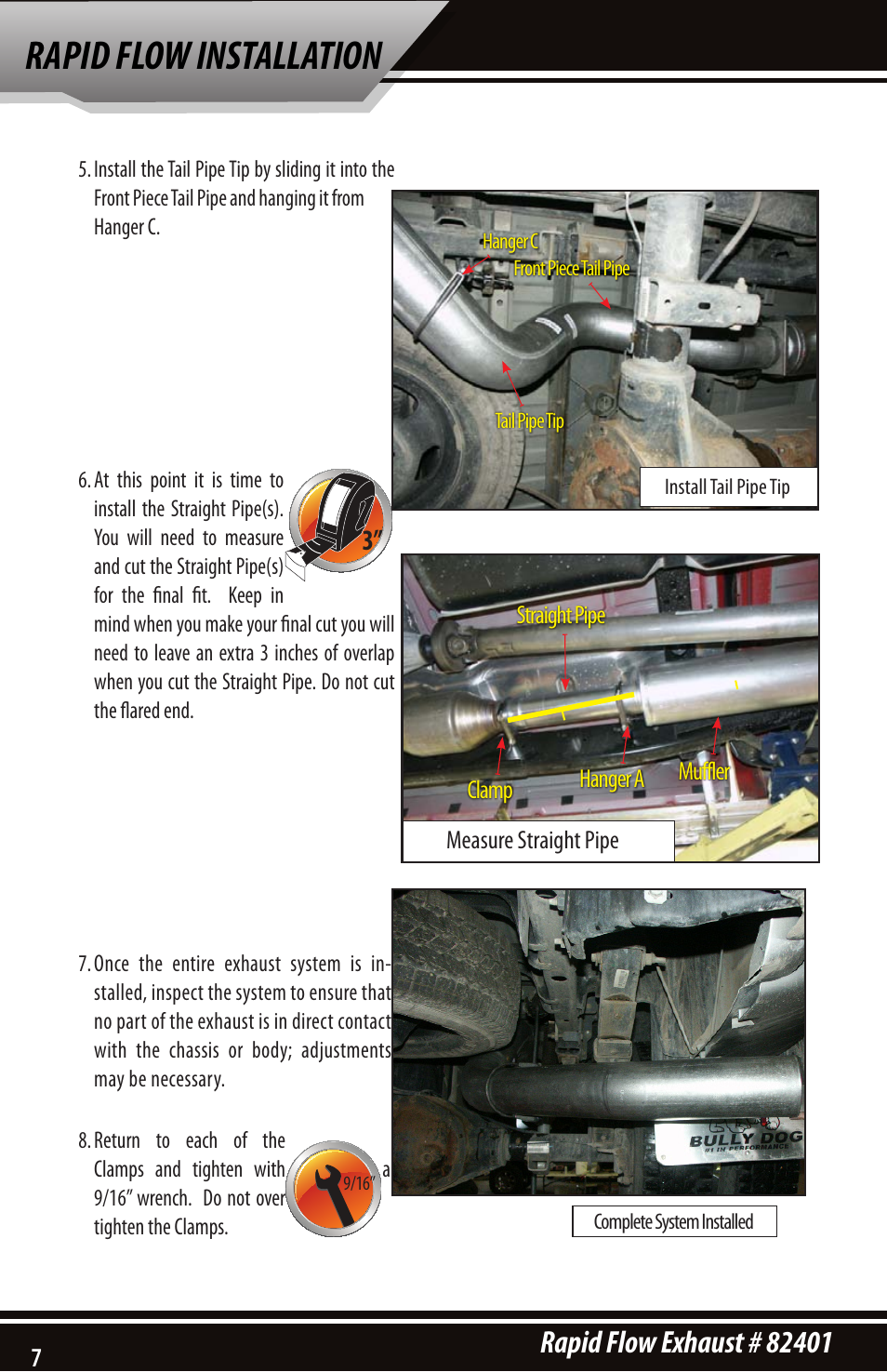 Rapid flow installation | Bully Dog 82401 Rapid Flow User Manual | Page 8 / 12