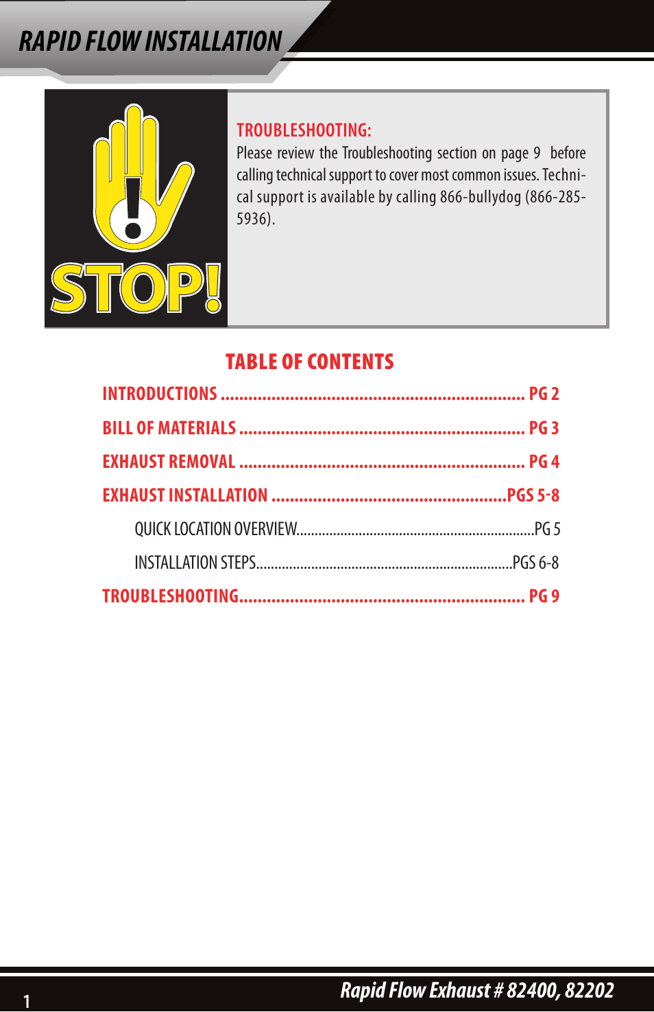 Rapid flow installation | Bully Dog 82202 Rapid Flow User Manual | Page 2 / 12