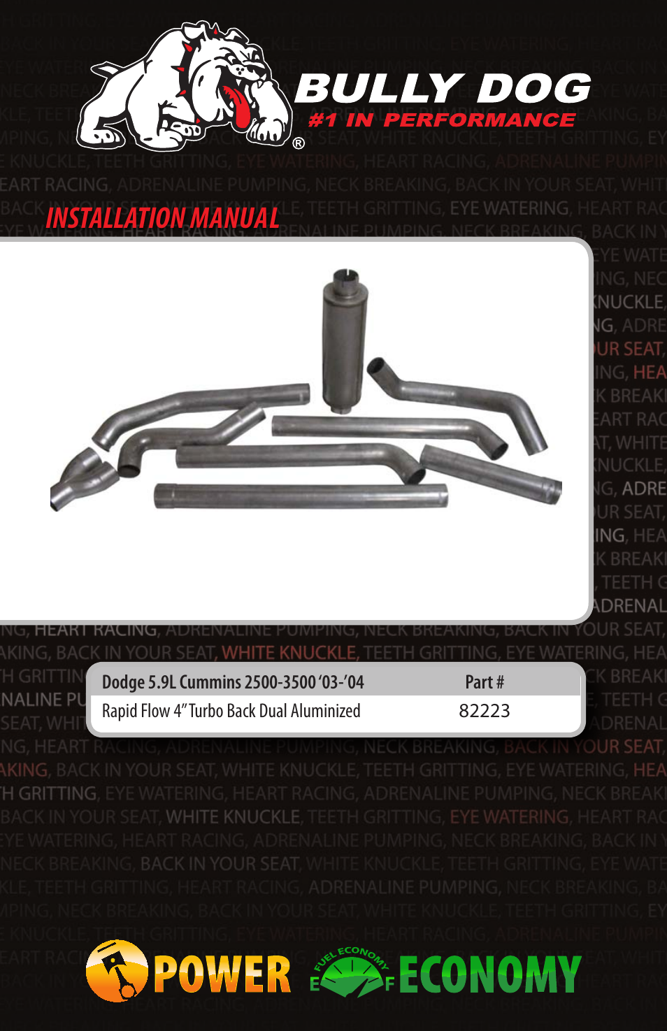 Bully Dog 82223 Rapid Flow User Manual | 12 pages