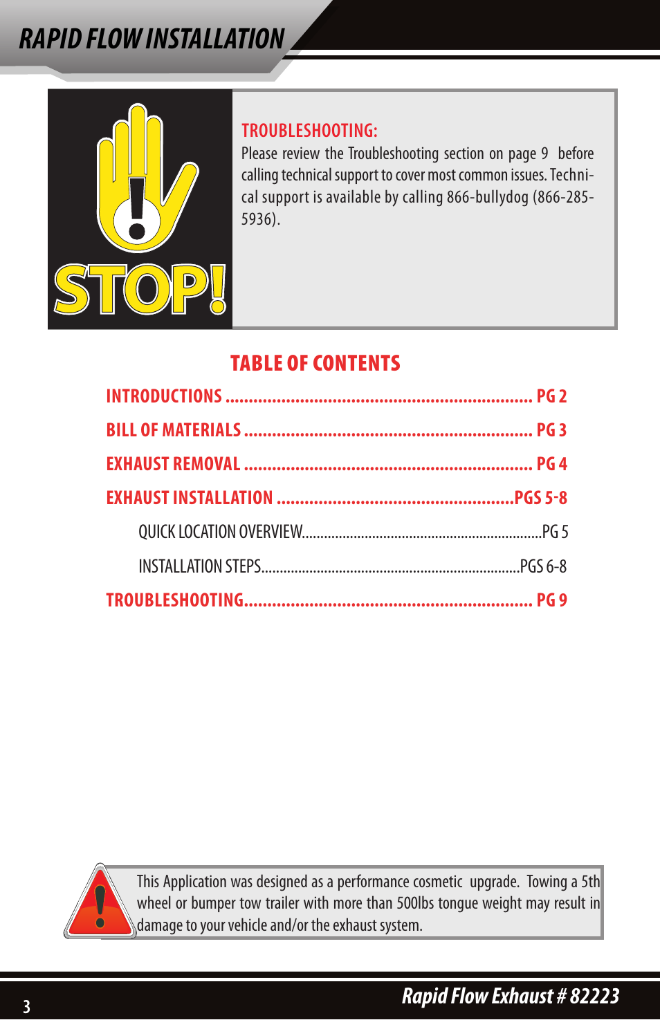 Bully Dog 82223 Rapid Flow User Manual | Page 2 / 12