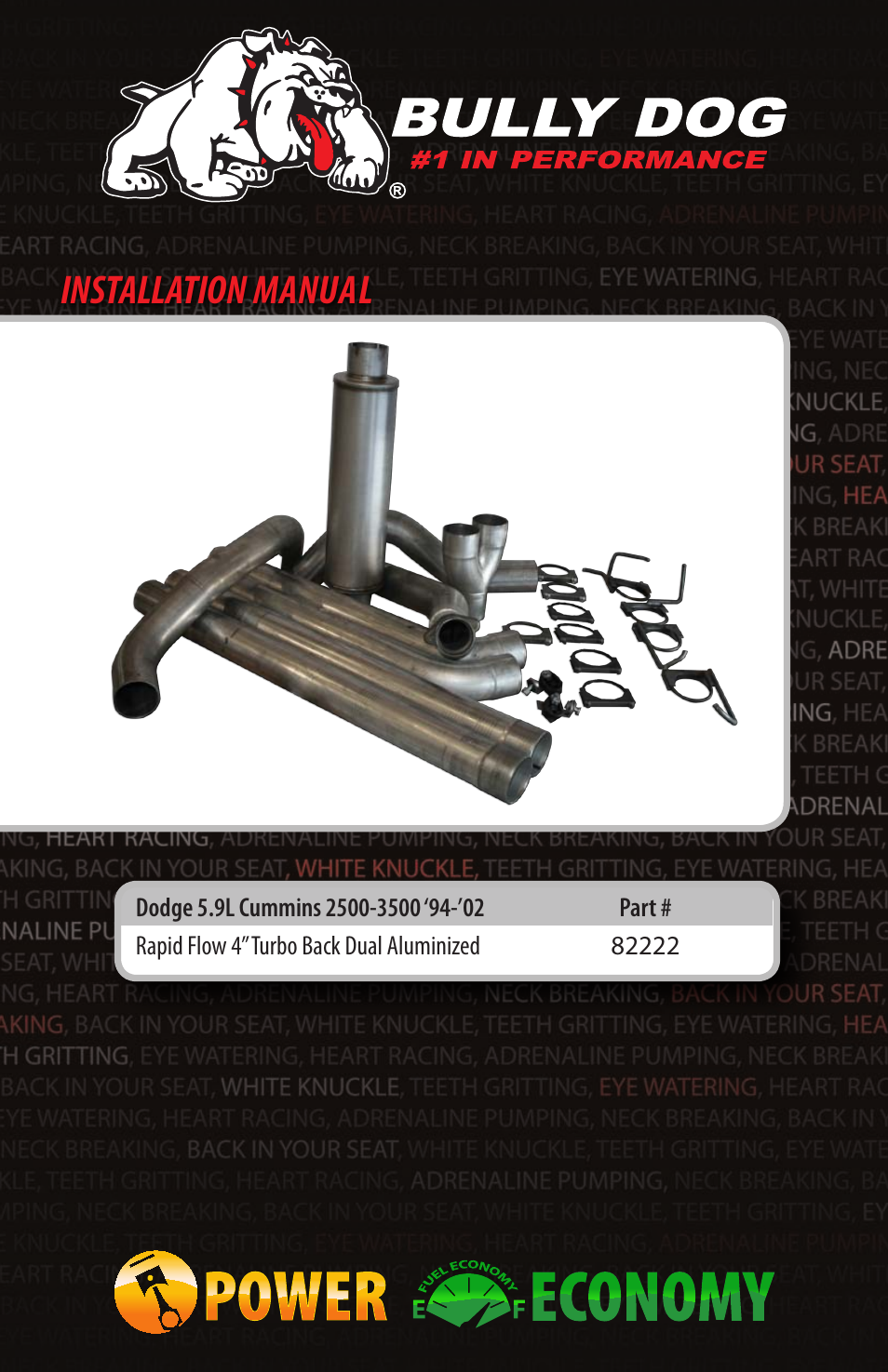 Bully Dog 82222 Rapid Flow User Manual | 12 pages