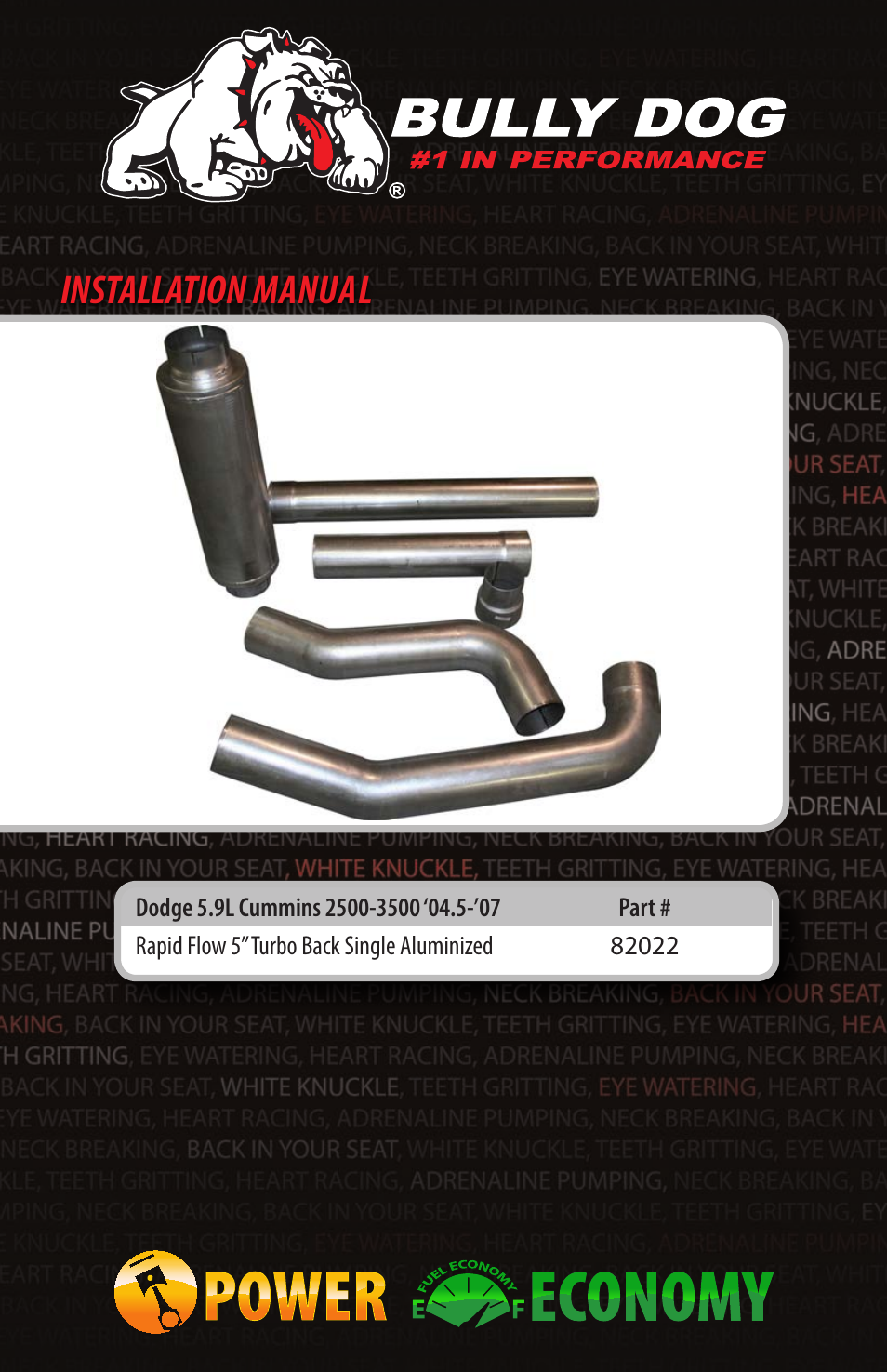 Bully Dog 82022 Rapid Flow User Manual | 12 pages