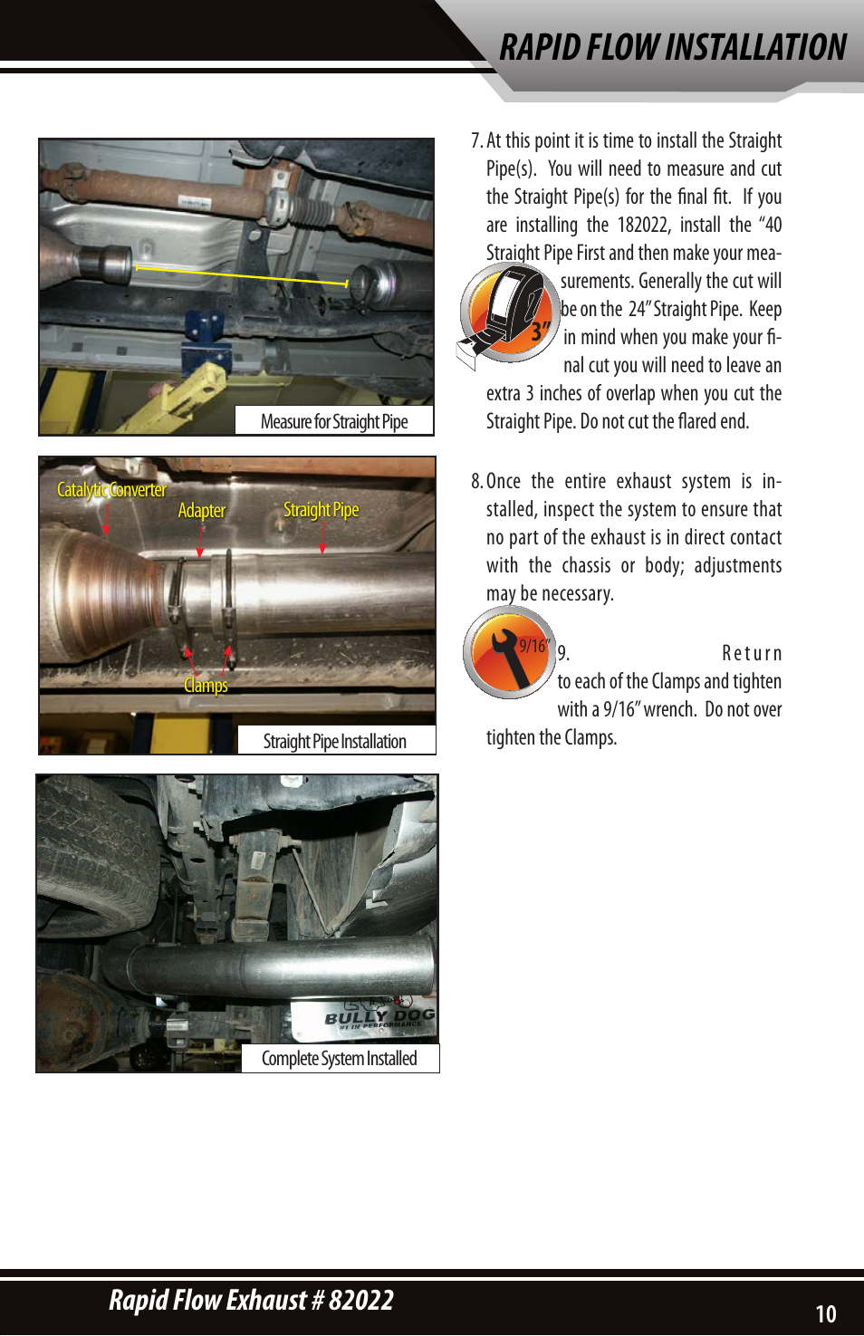 Rapid flow installation | Bully Dog 82022 Rapid Flow User Manual | Page 9 / 12