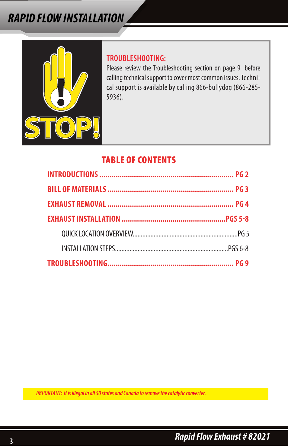 Bully Dog 82021 Rapid Flow User Manual | Page 2 / 12