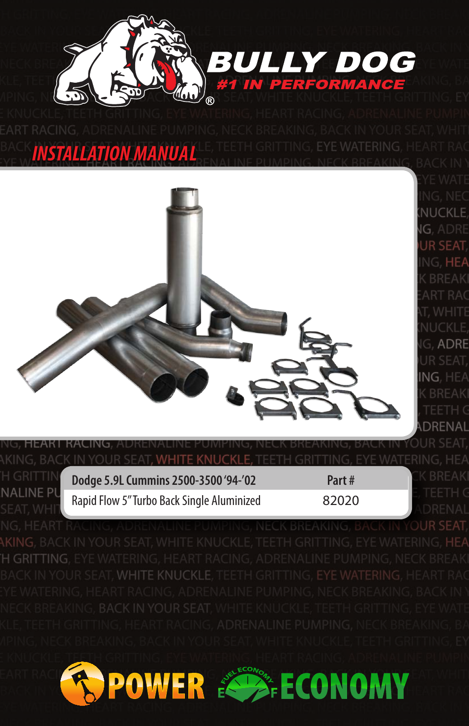 Bully Dog 82020 Rapid Flow User Manual | 12 pages