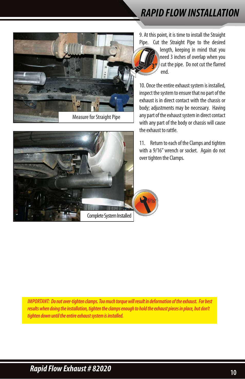 Rapid flow installation | Bully Dog 82020 Rapid Flow User Manual | Page 9 / 12