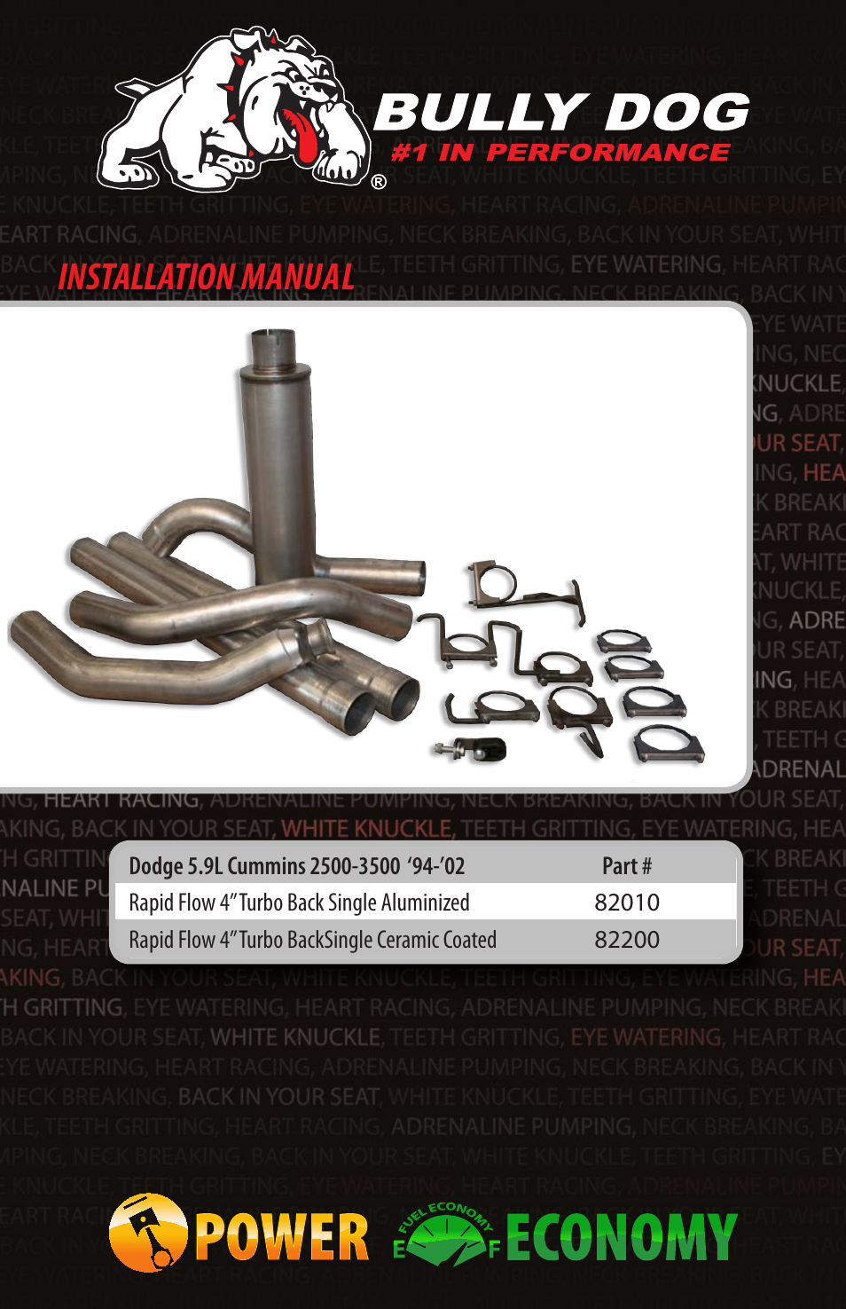 Bully Dog 82200 Rapid Flow User Manual | 12 pages