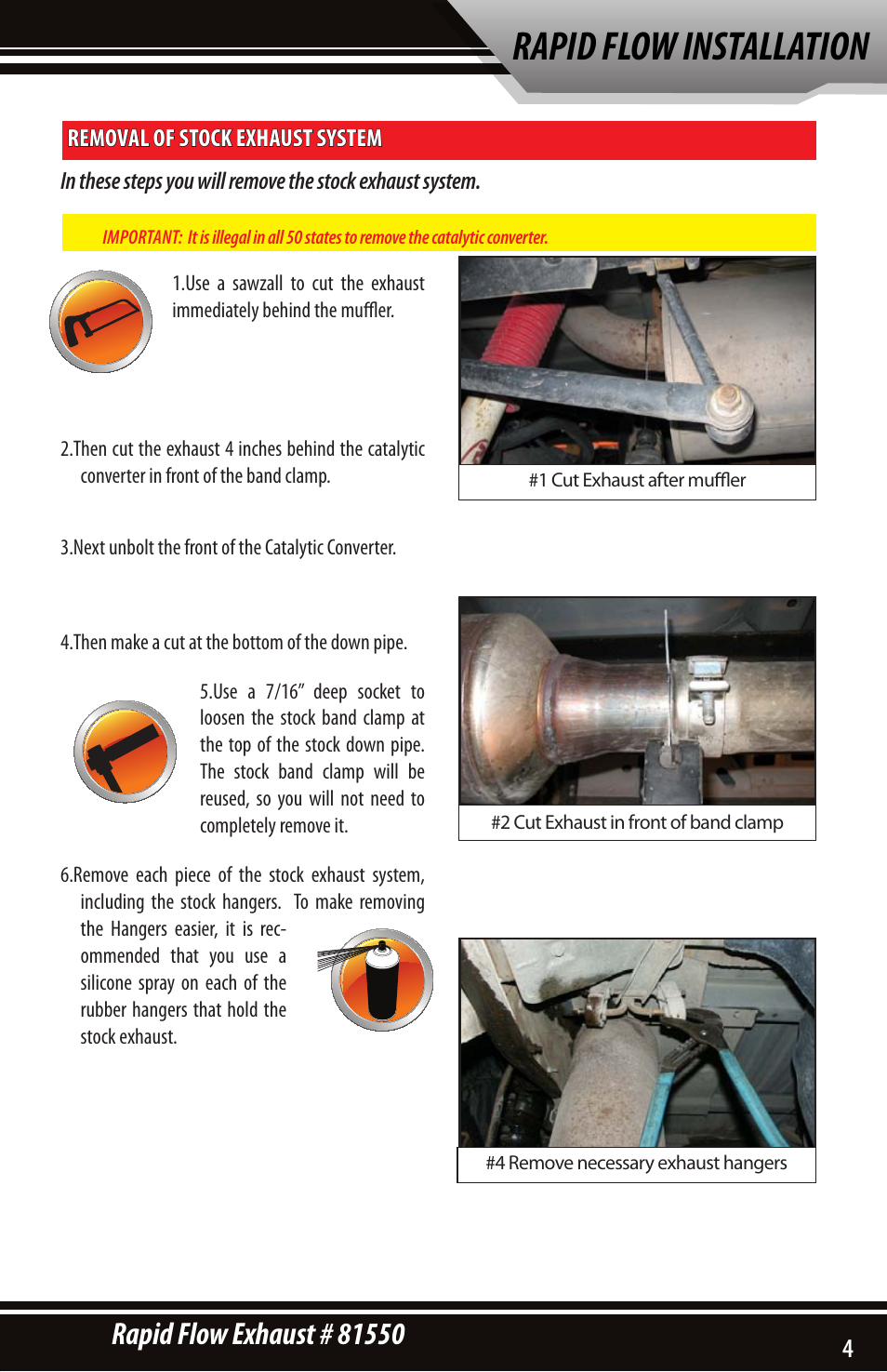 Rapid flow installation | Bully Dog 81550 Rapid Flow User Manual | Page 5 / 12