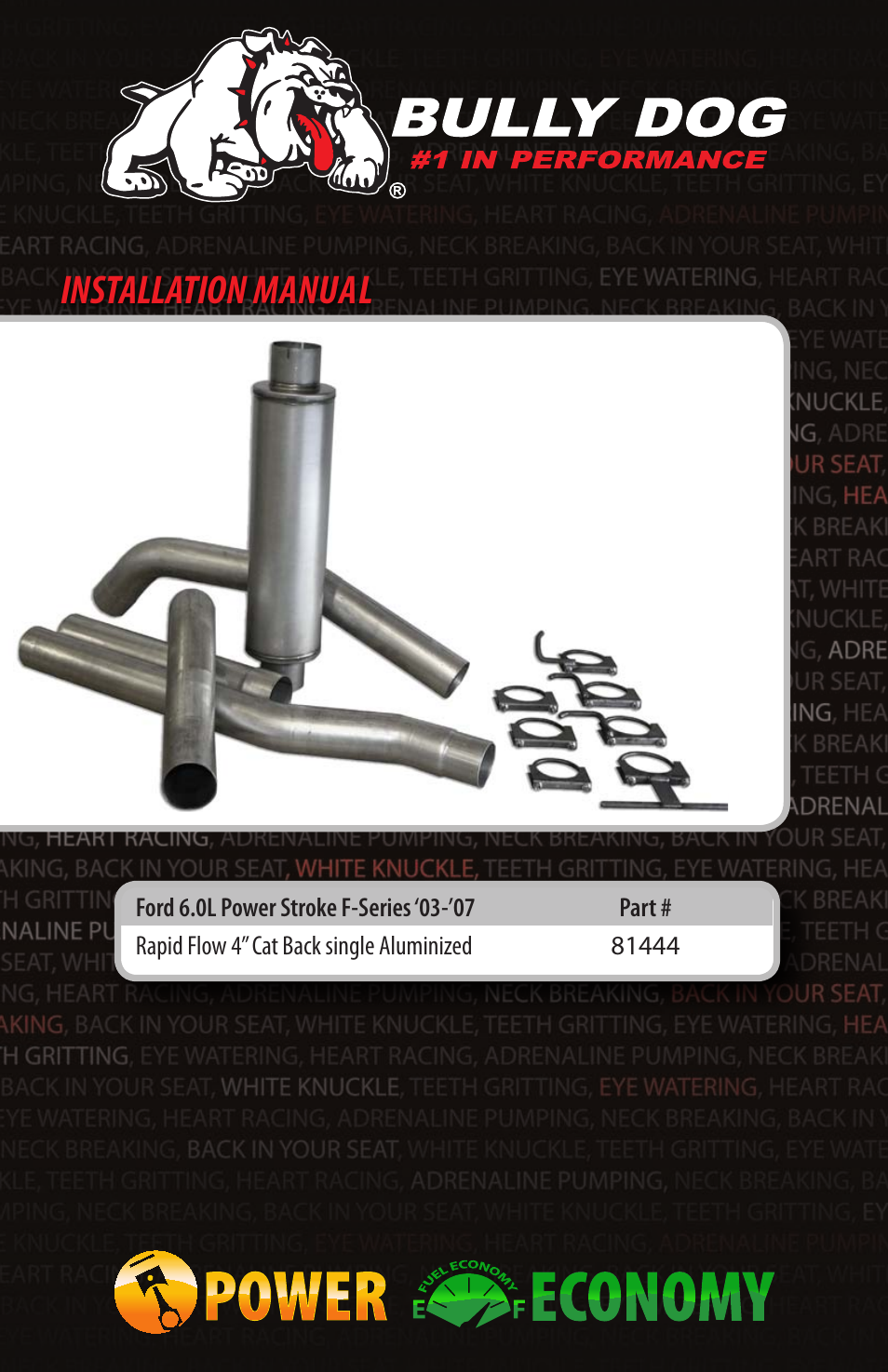 Bully Dog 81444 Rapid Flow User Manual | 12 pages