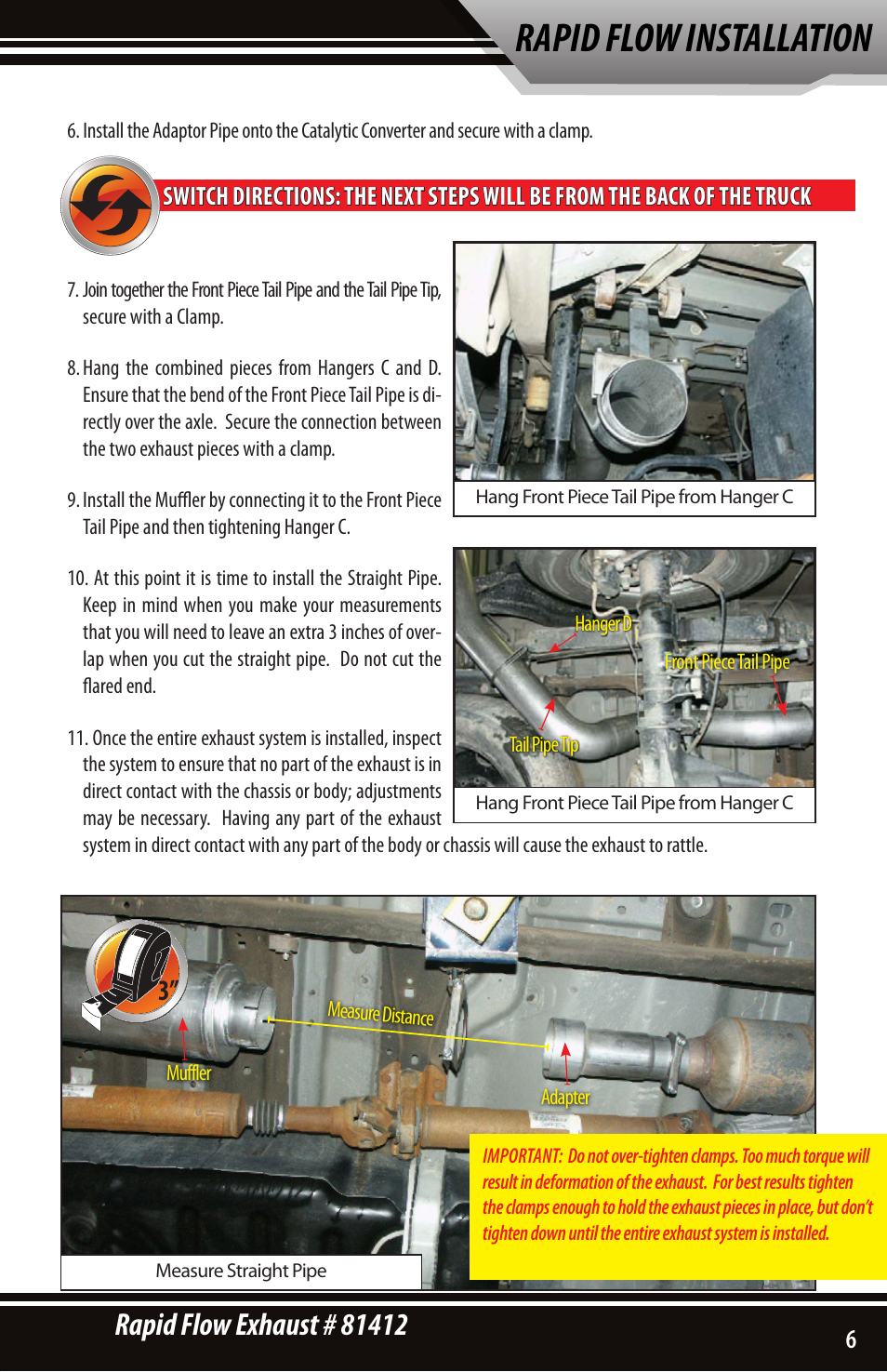 Rapid flow installation | Bully Dog 81412 Rapid Flow User Manual | Page 7 / 8