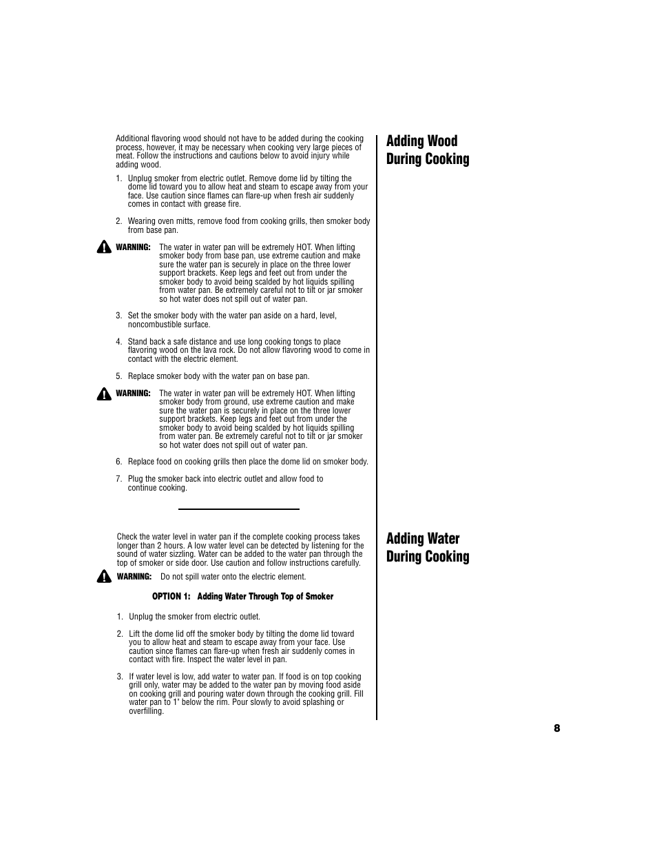Brinkmann Electric Smoker User Manual | Page 9 / 12