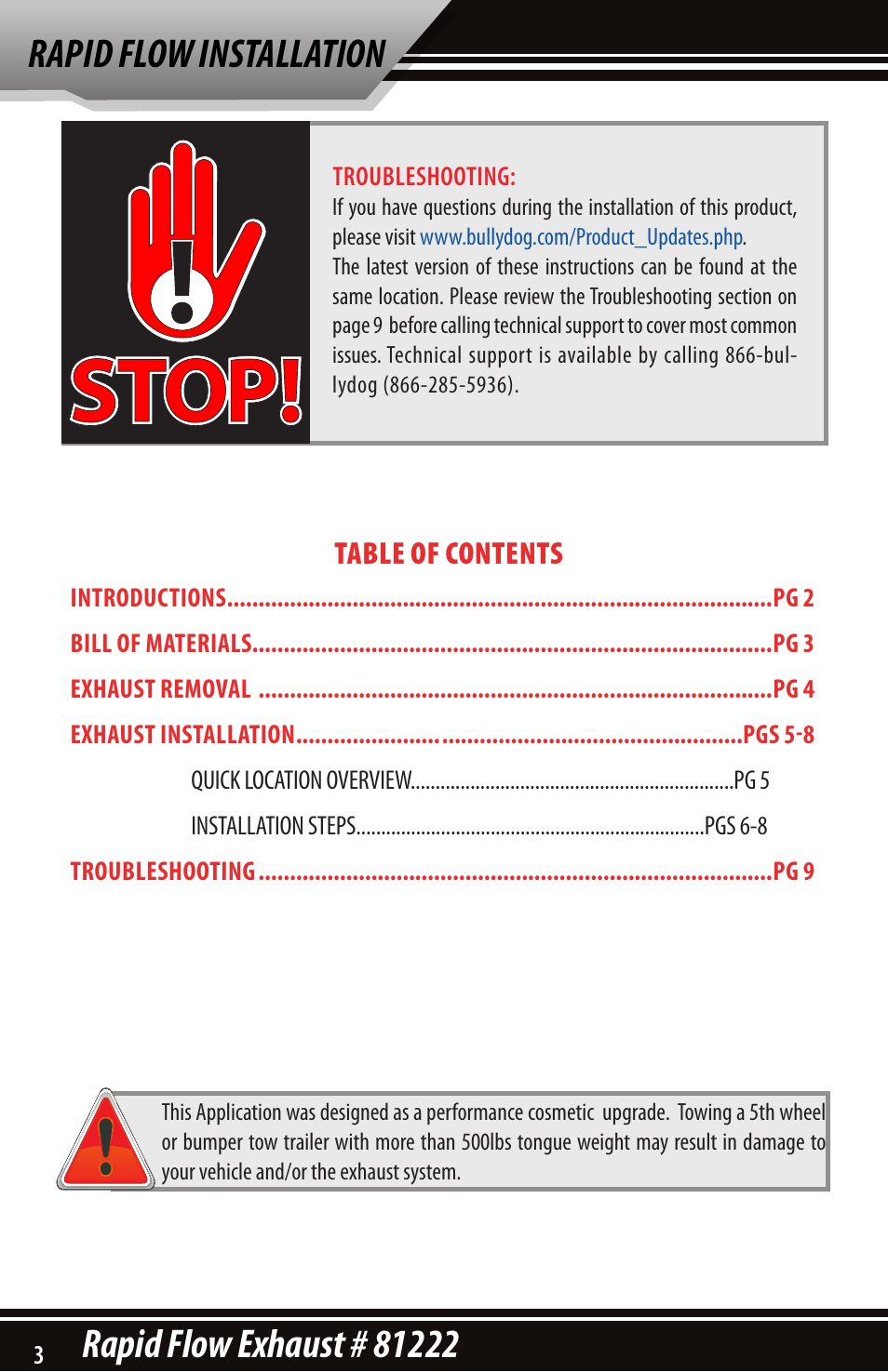 Bully Dog 81222 Rapid Flow User Manual | Page 2 / 12