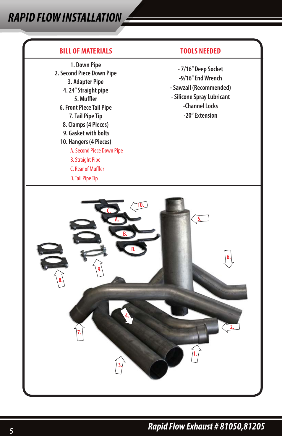 Rapid flow installation | Bully Dog 81205 Rapid Flow User Manual | Page 4 / 12