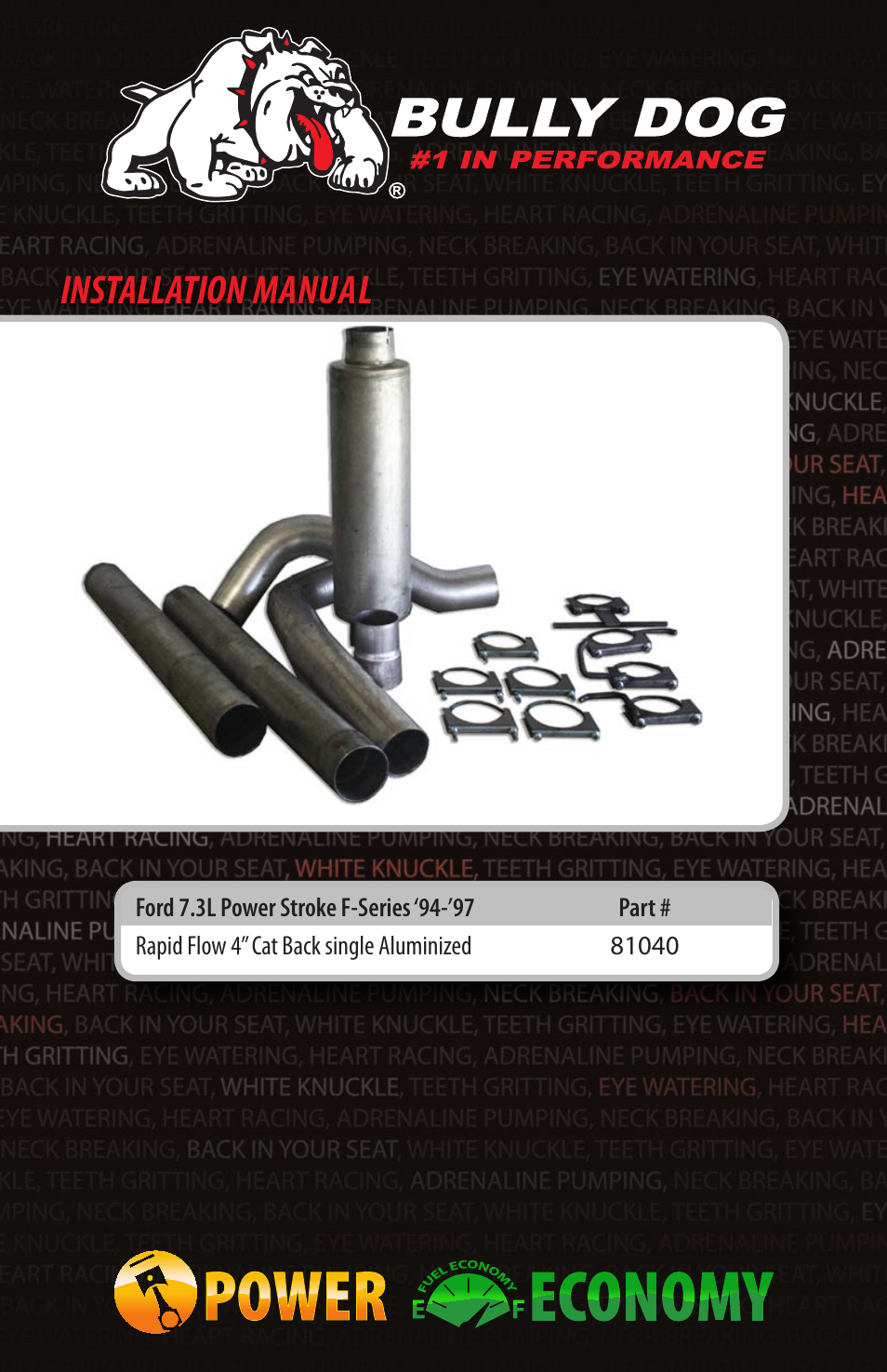 Bully Dog 81040 Rapid Flow User Manual | 12 pages