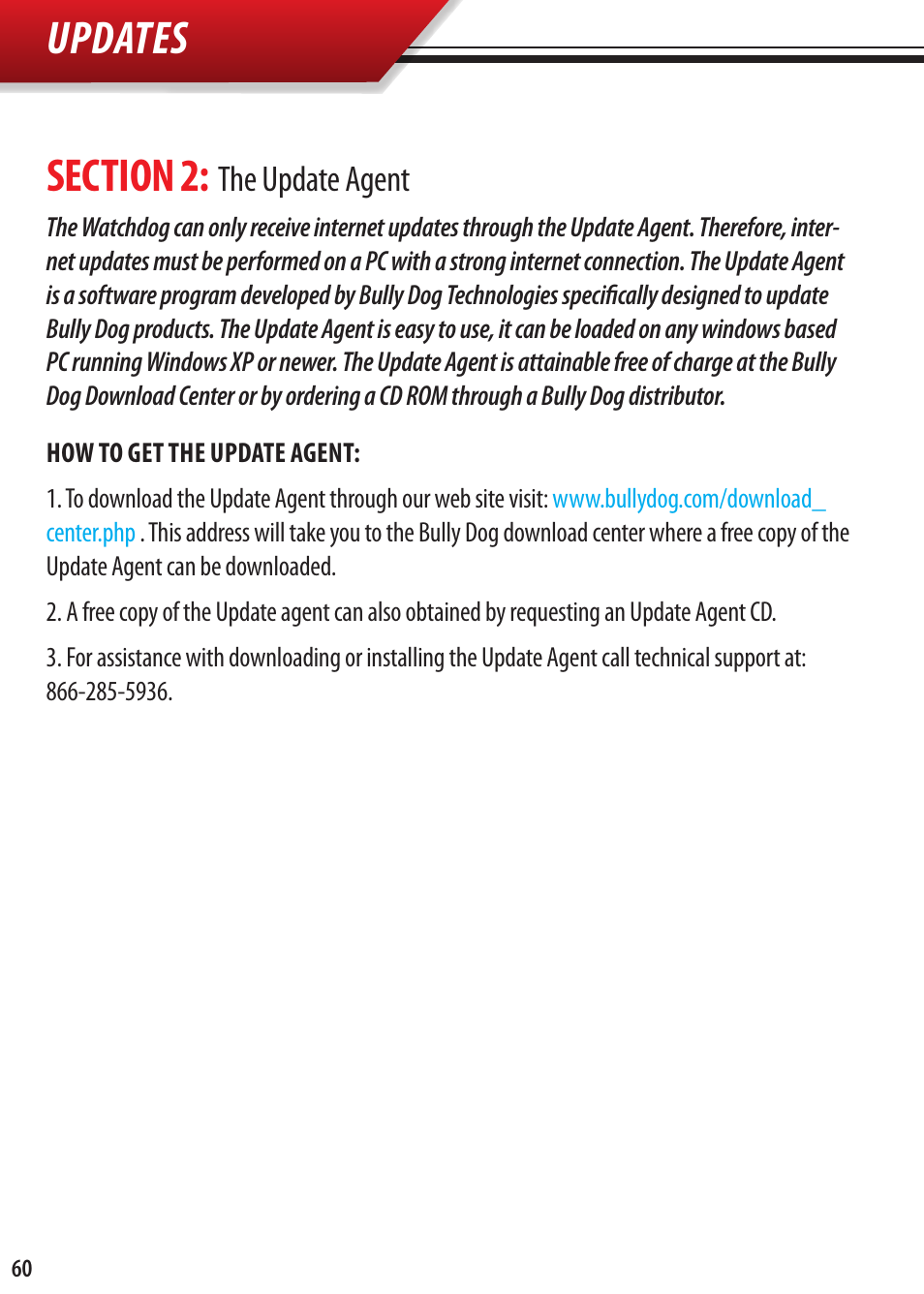 Updates | Bully Dog Watchdog User Manual | Page 60 / 68