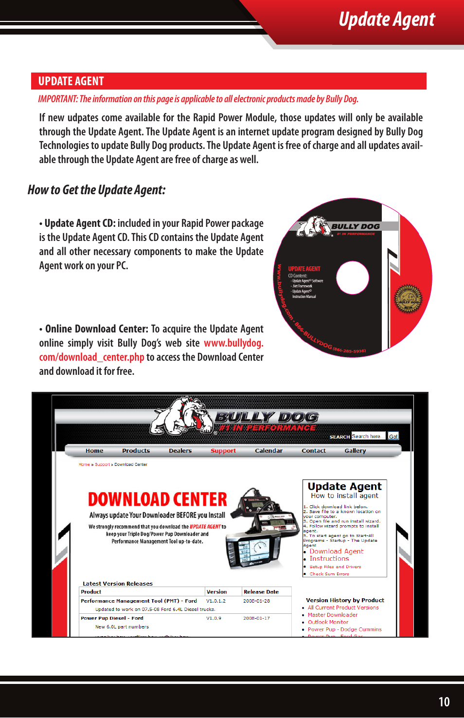 Update agent | Bully Dog 44633 VW TDI Rapid Power Module User Manual | Page 11 / 12