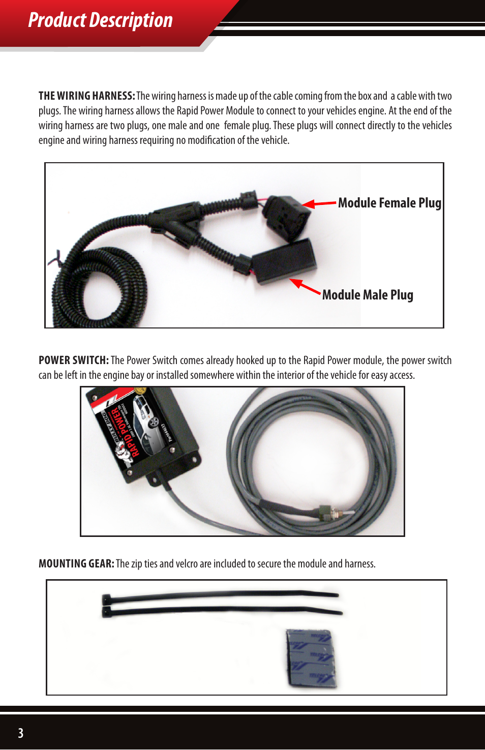 Product description | Bully Dog 44633 VW TDI Rapid Power Module User Manual | Page 4 / 12