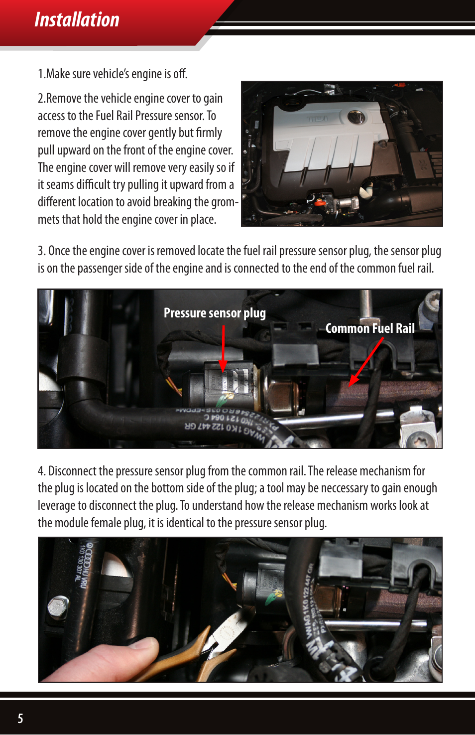 Installation | Bully Dog 44633 VW TDI Rapid Power Module User Manual | Page 6 / 12