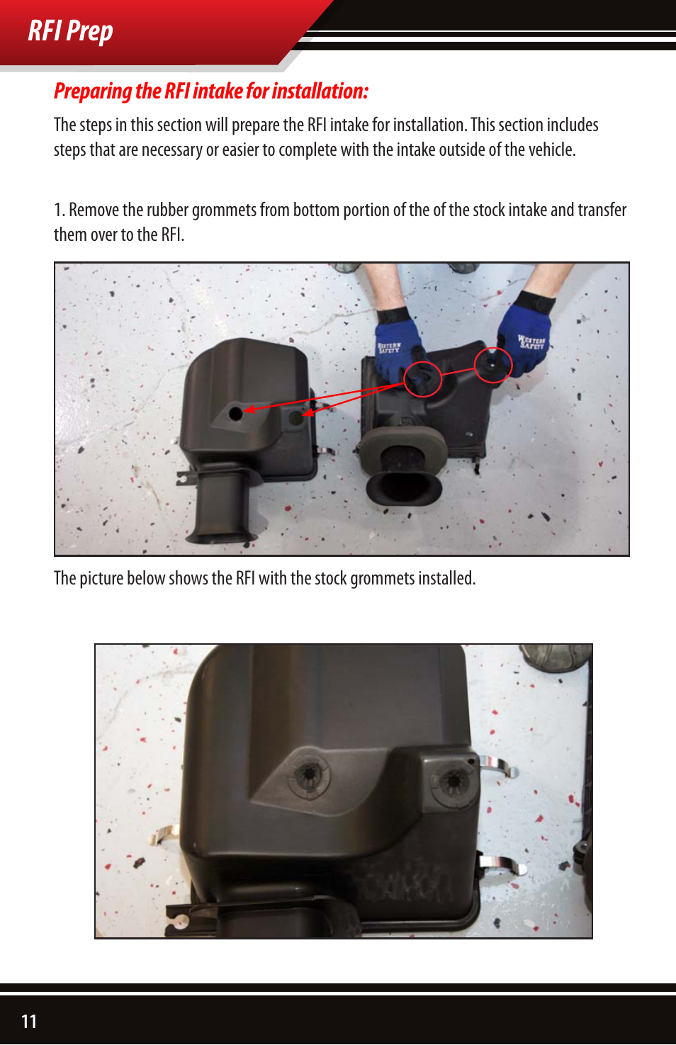 Rfi prep | Bully Dog 54100 Rapid Flow Induction Cold Air Intake User Manual | Page 12 / 24