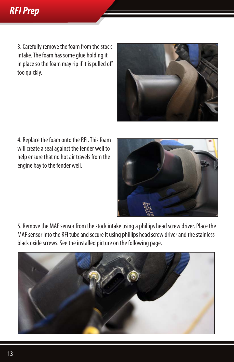 Rfi prep | Bully Dog 54100 Rapid Flow Induction Cold Air Intake User Manual | Page 14 / 24