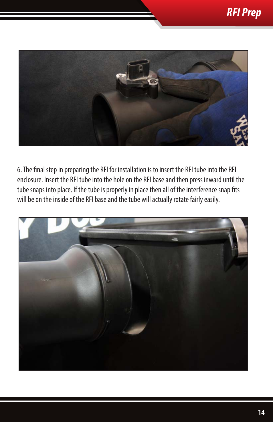 Rfi prep | Bully Dog 54100 Rapid Flow Induction Cold Air Intake User Manual | Page 15 / 24