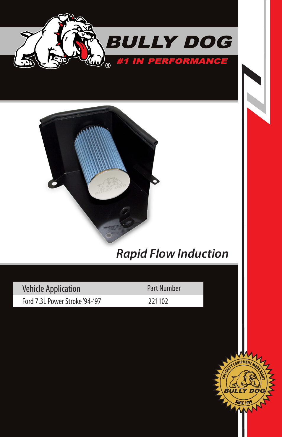 Bully Dog 221102 Rapid Flow Induction User Manual | 12 pages
