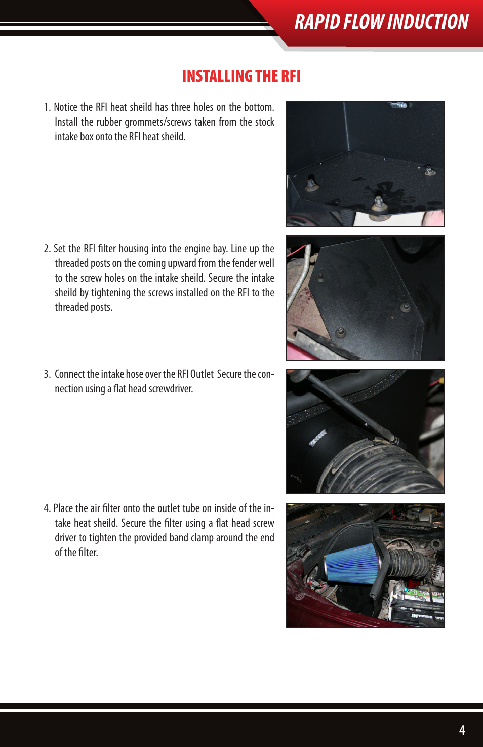 Rapid flow induction, Installing the rfi | Bully Dog 52100 Rapid Flow Induction User Manual | Page 5 / 8