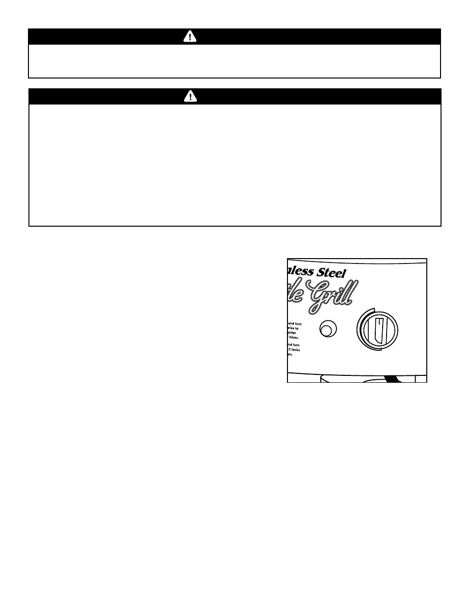 Warning, Lighting instructions, Lighting the burner | Match lighting the burner | Brinkmann Kettle Grill User Manual | Page 10 / 28