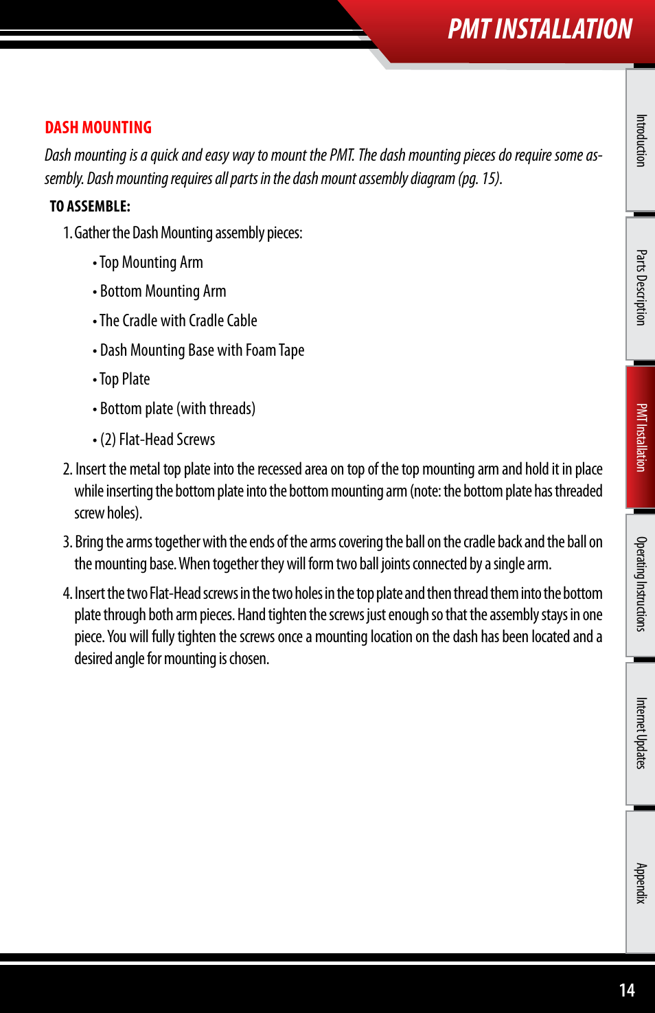 Pmt installation | Bully Dog 40300 PMT advanced vehicle downloader, controller, monitor and gauge User Manual | Page 15 / 72