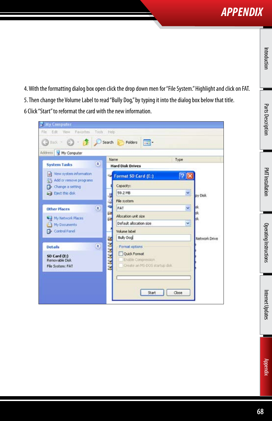 Appendix | Bully Dog 40300 PMT advanced vehicle downloader, controller, monitor and gauge User Manual | Page 69 / 72