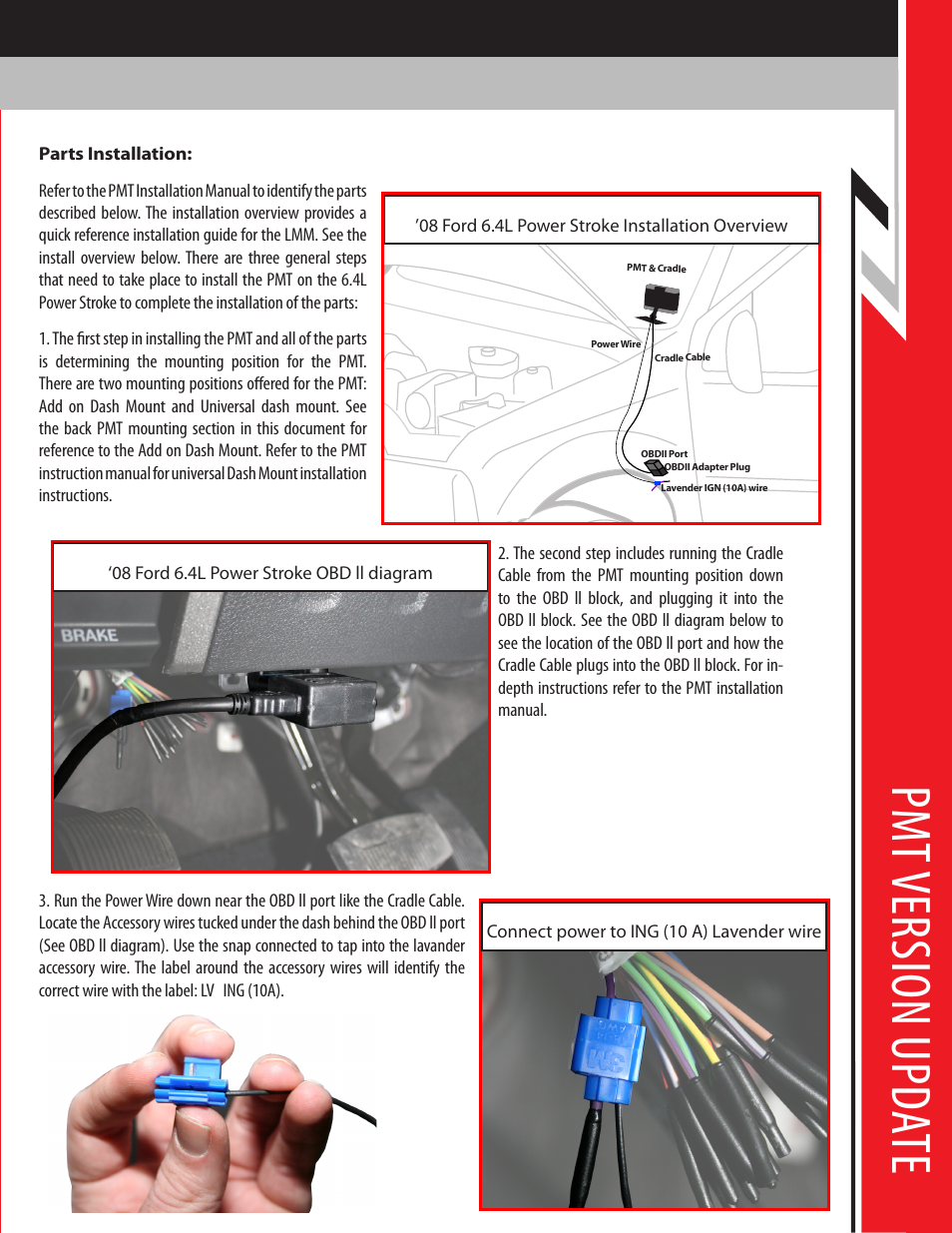 Pm t v er sio n u pda te | Bully Dog PMT 08 Ford 6.4L Powerstroke Version 1.0.1.2 User Manual | Page 3 / 9