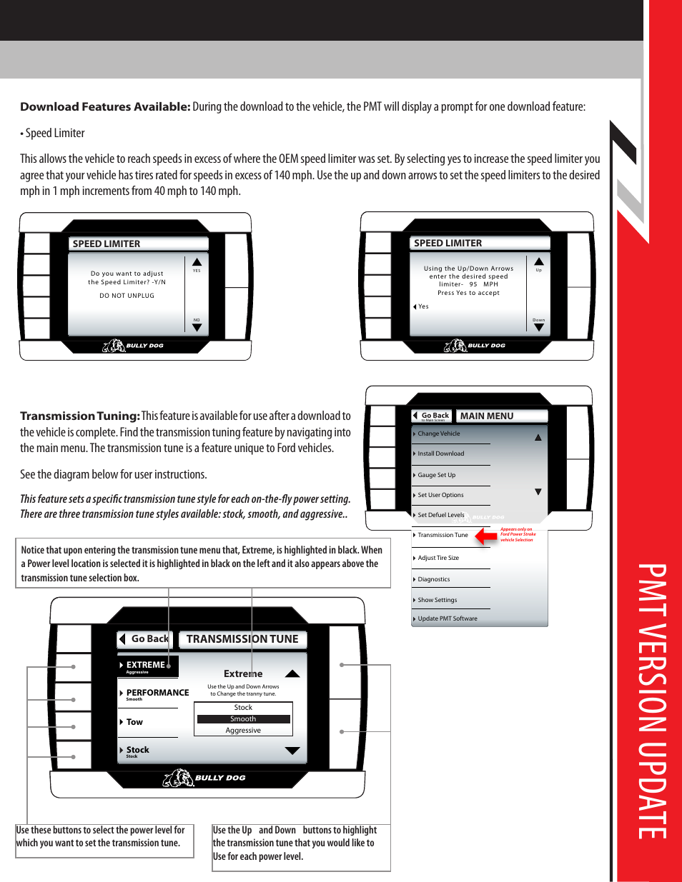 Pm t v er sio n u pda te | Bully Dog PMT 08 Ford 6.4L Powerstroke Version 1.0.1.2 User Manual | Page 8 / 9