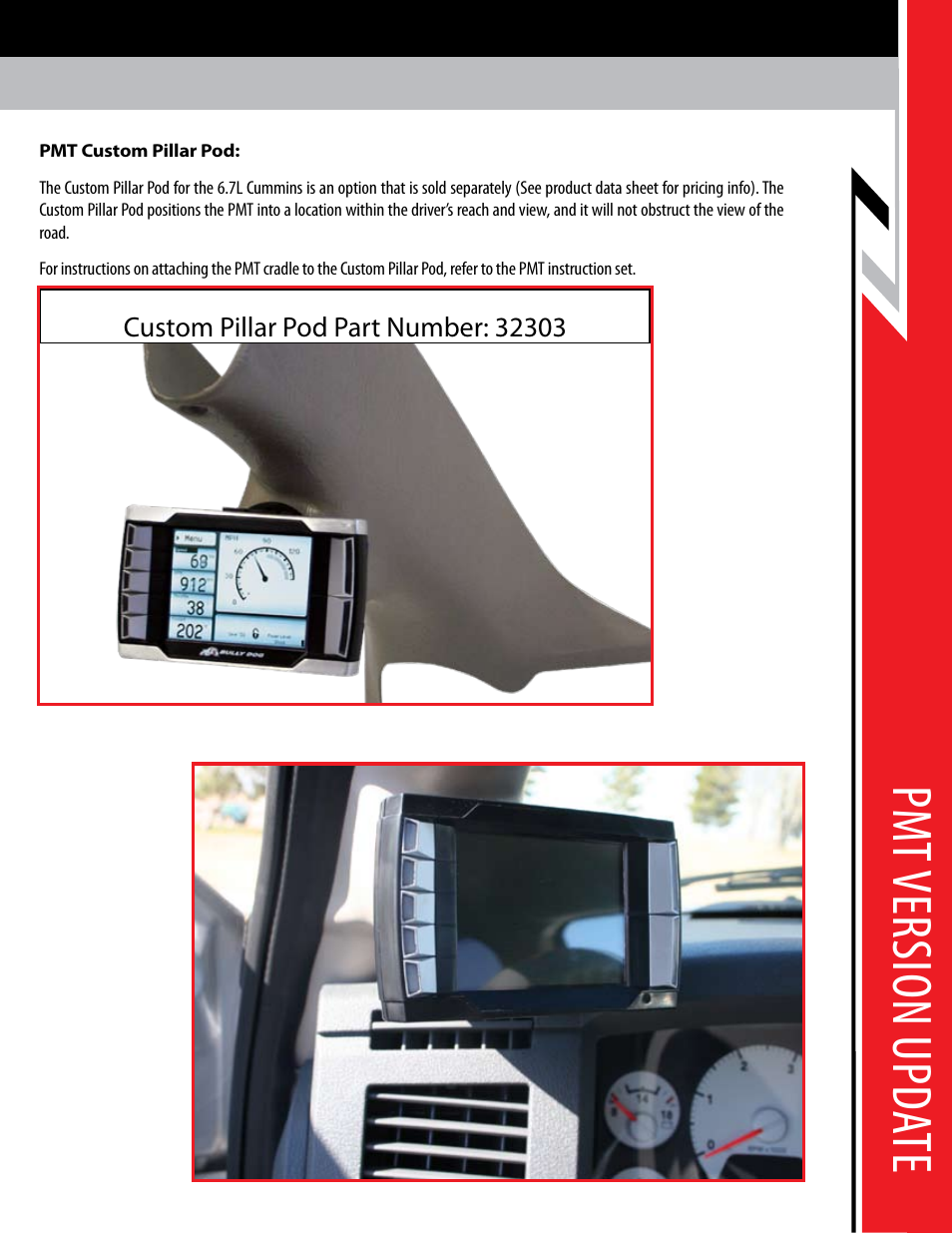 Pm t v er sio n u pda te | Bully Dog PMT 07.5-08 Dodge 6.7L Cummins Version 1.0.1.5 User Manual | Page 2 / 10