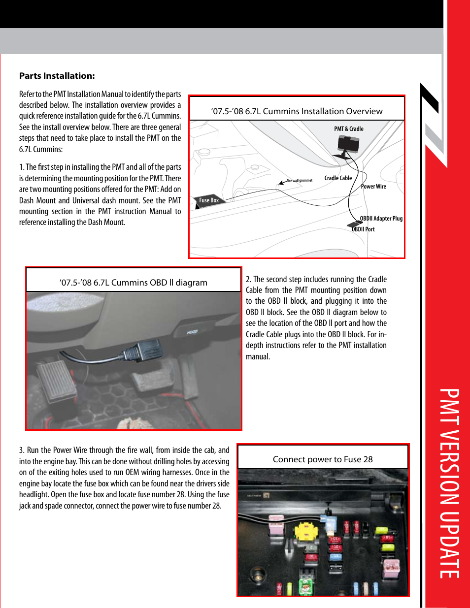 Pm t v er sio n u pda te | Bully Dog PMT 07.5-08 Dodge 6.7L Cummins Version 1.0.1.5 User Manual | Page 3 / 10