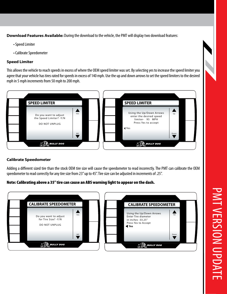 Pm t v er sio n u pda te | Bully Dog PMT 07.5-08 Dodge 6.7L Cummins Version 1.0.1.5 User Manual | Page 8 / 10