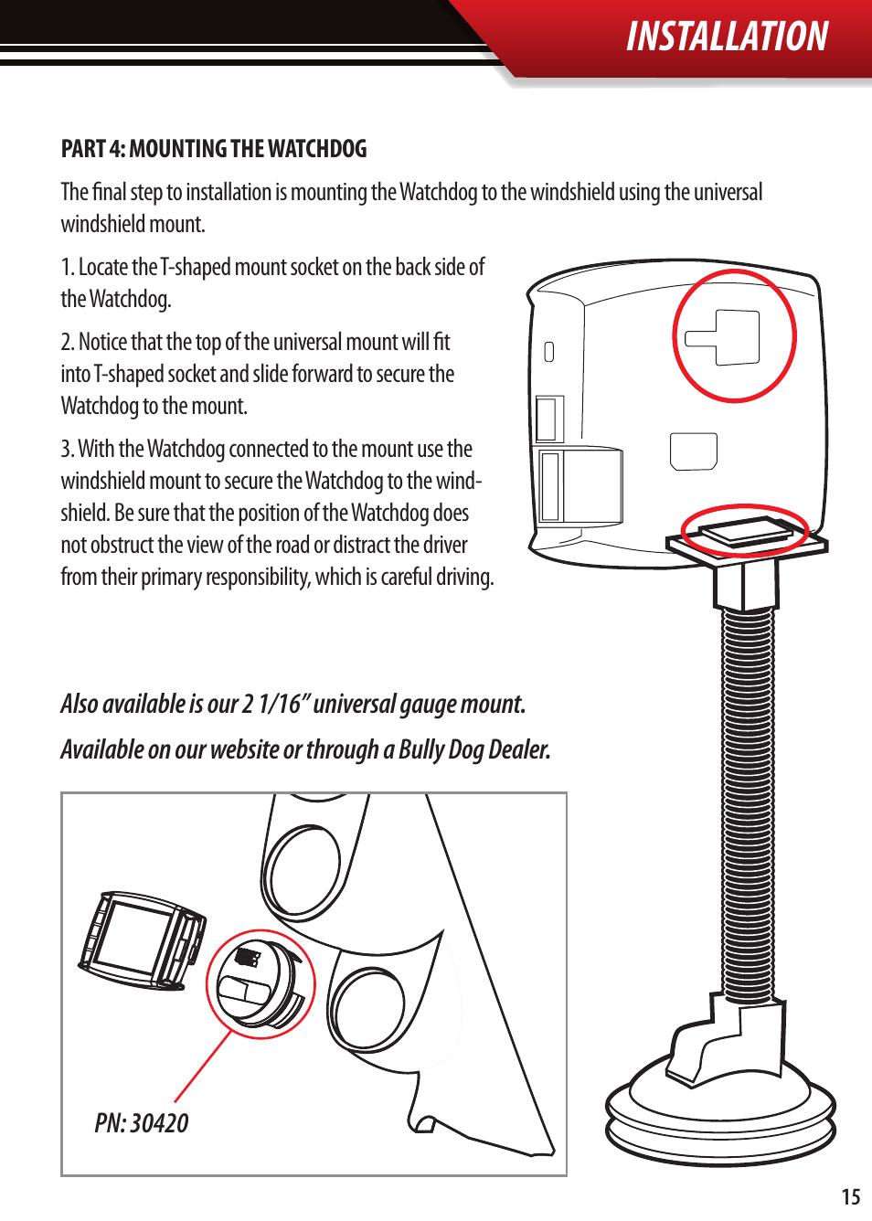 Installation | Bully Dog OBDII Adapter Plug User Manual | Page 12 / 12