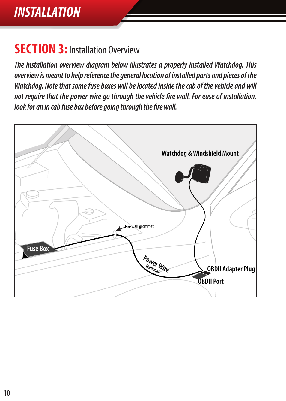 Installation, Installation overview | Bully Dog OBDII Adapter Plug User Manual | Page 7 / 12