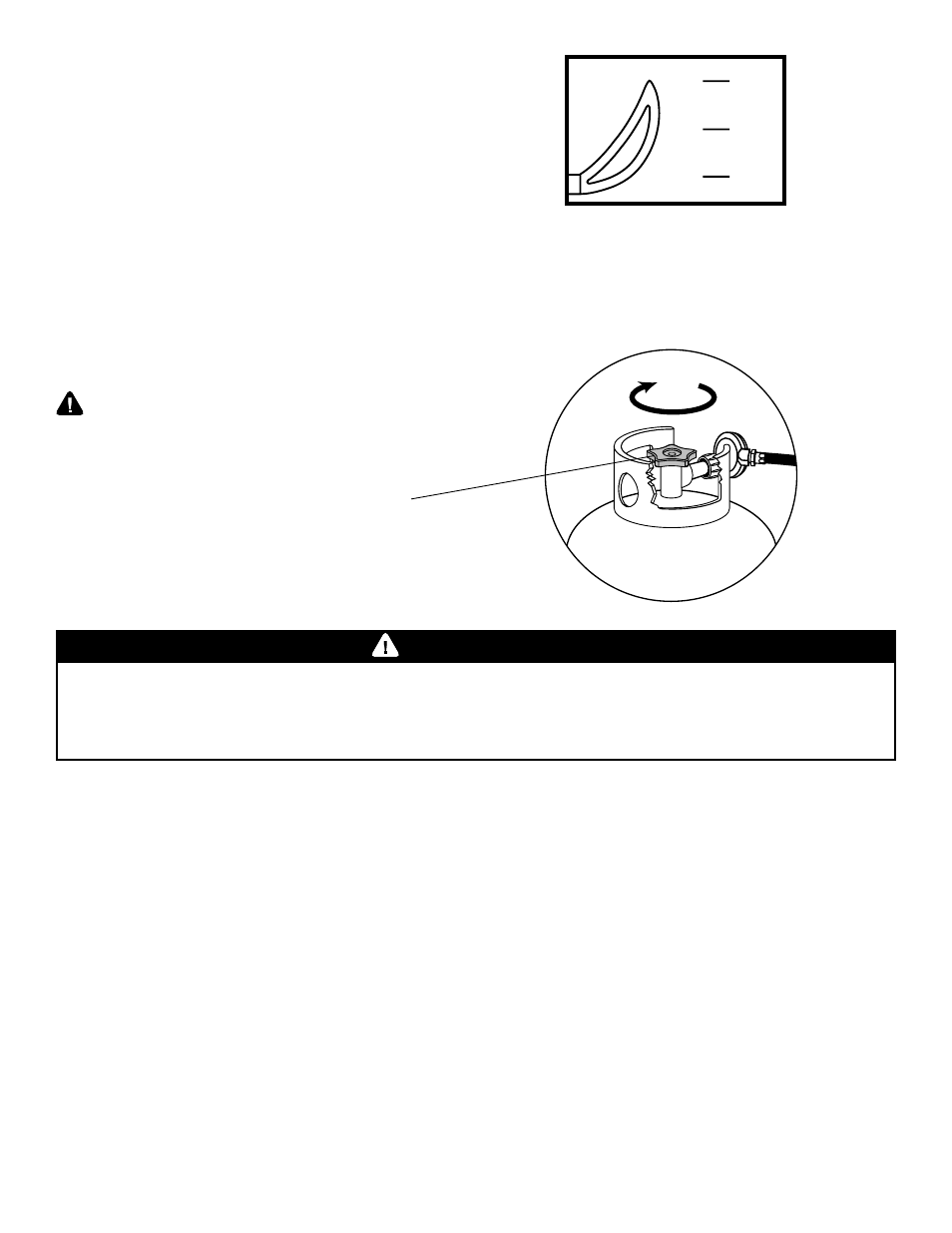 Caution, Warning | Brinkmann Gas Kettle Grill User Manual | Page 11 / 28