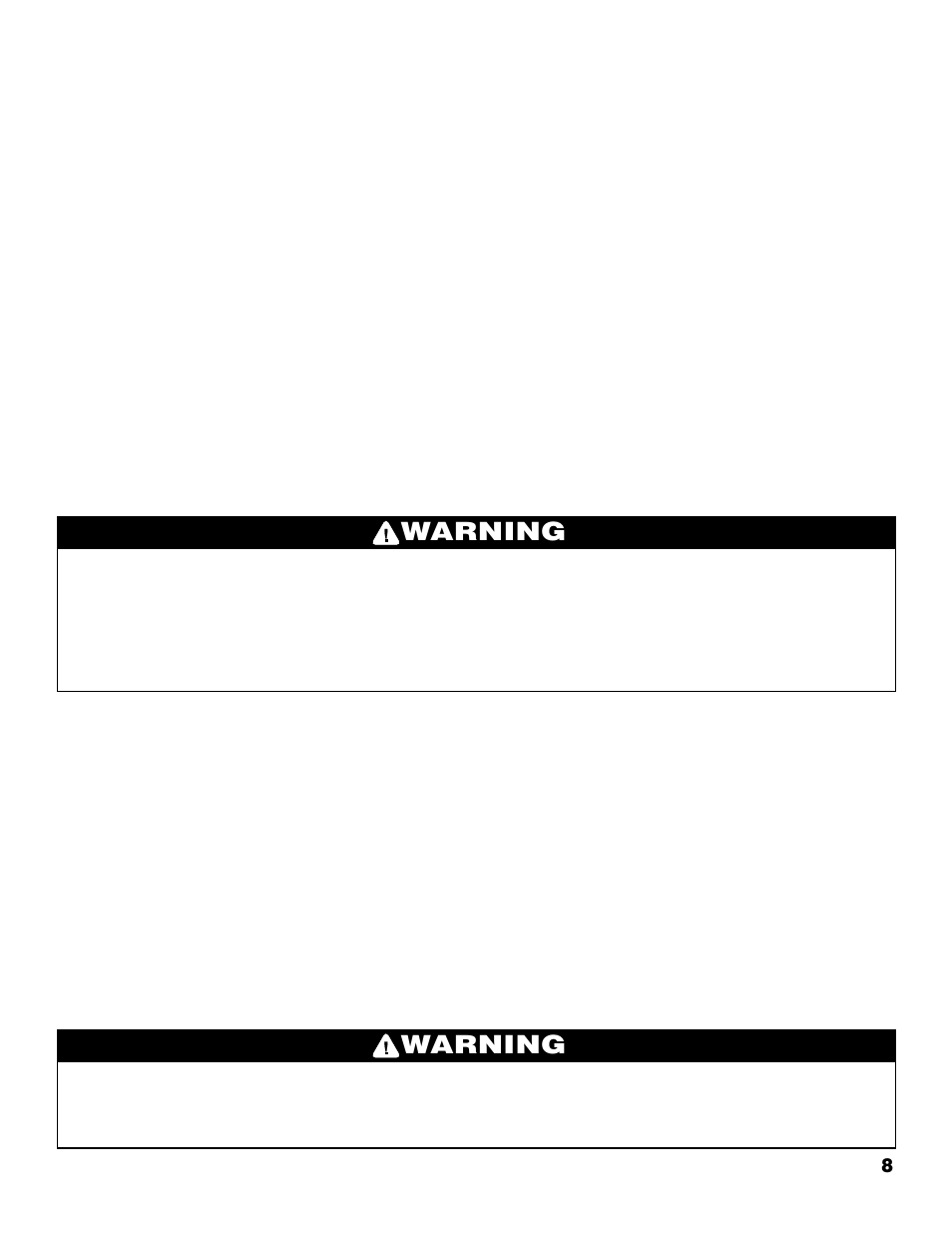 Warning, Pre-start check list | Brinkmann 2610 Series User Manual | Page 9 / 32