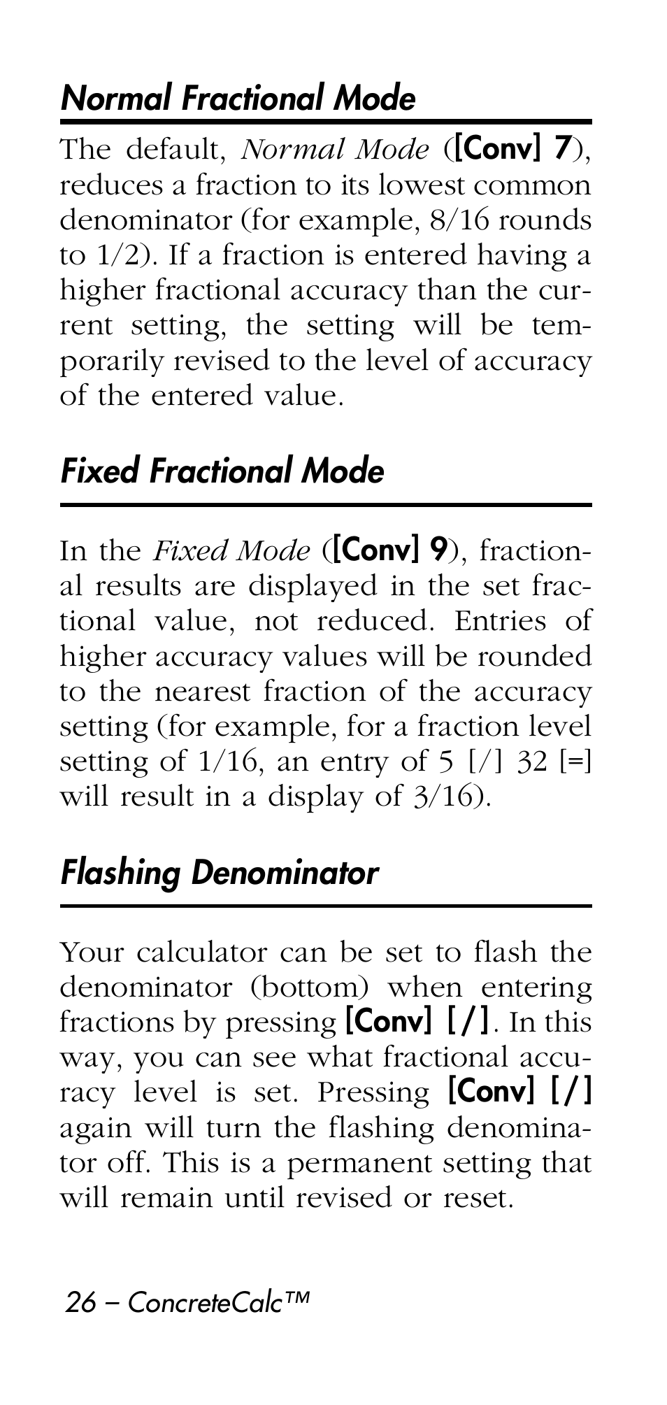 Calculated Industries 4215 User Manual | Page 26 / 64