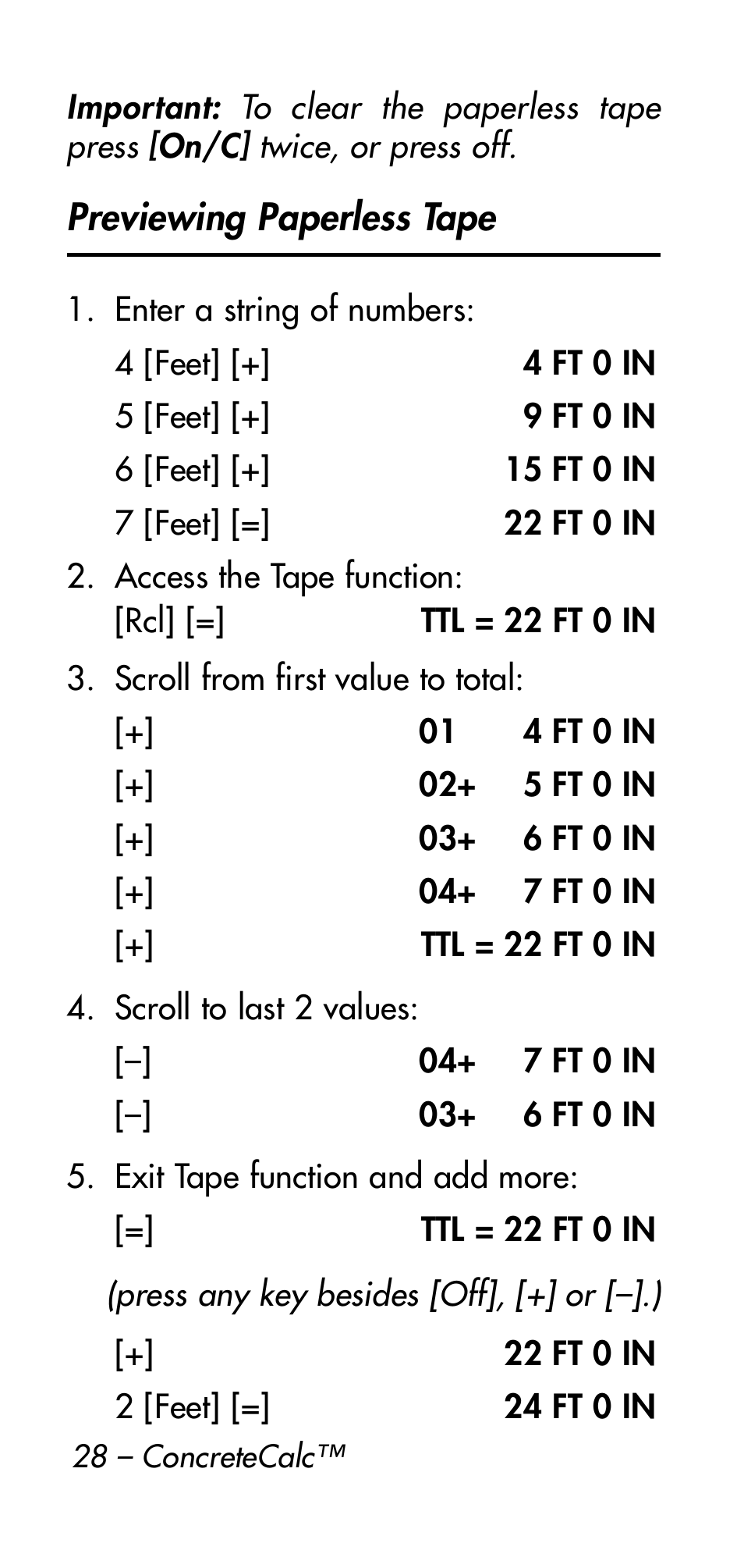 Calculated Industries 4215 User Manual | Page 28 / 64