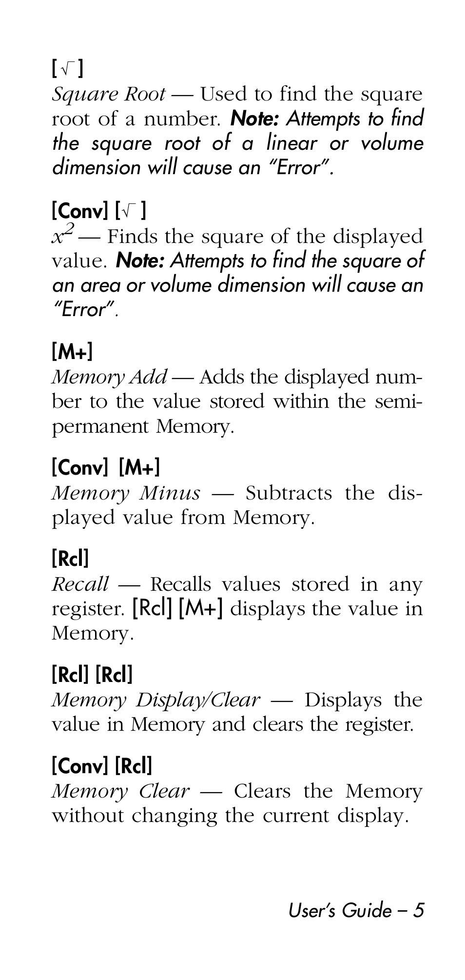 Calculated Industries 4215 User Manual | Page 5 / 64