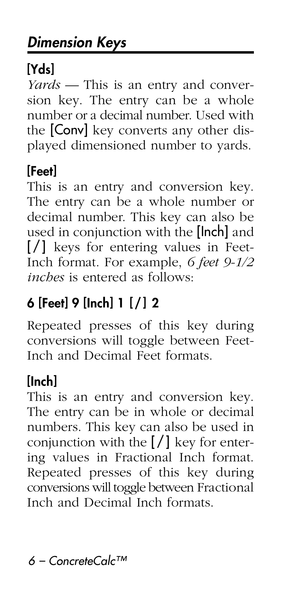 Calculated Industries 4215 User Manual | Page 6 / 64