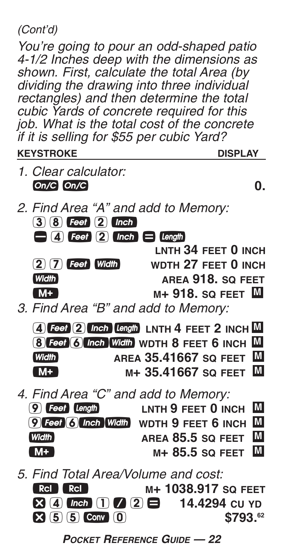 Calculated Industries 4225-C User Manual | Page 25 / 52
