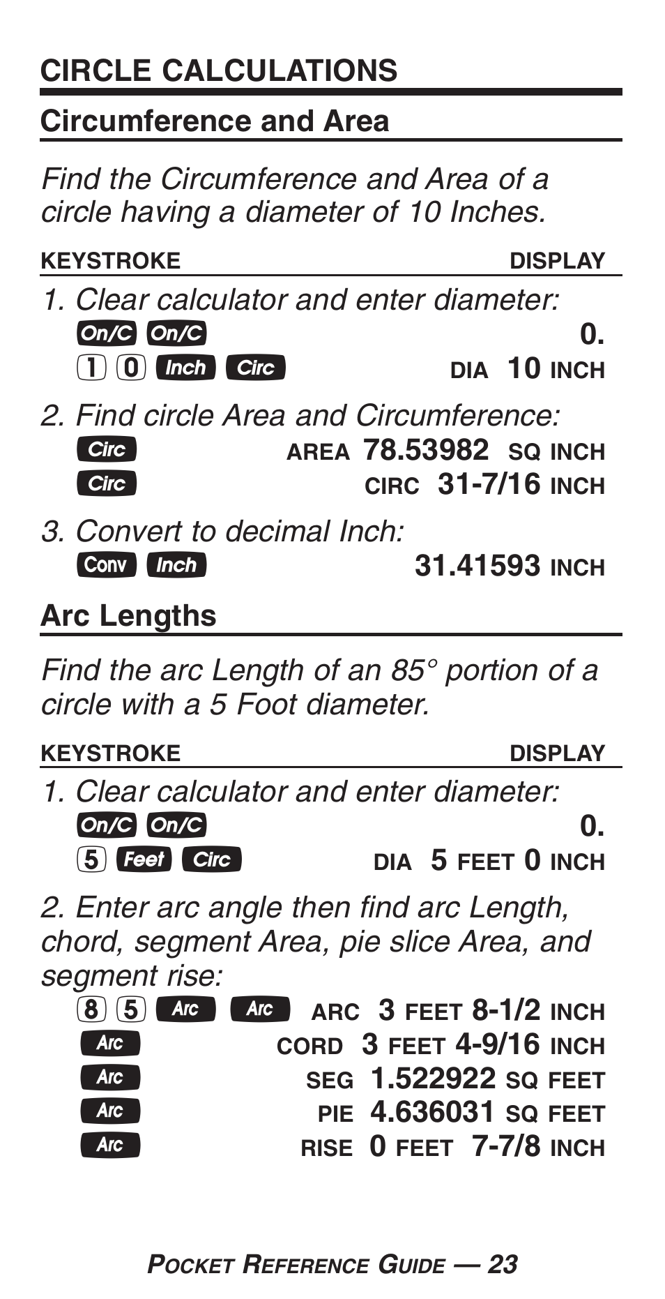 Calculated Industries 4225-C User Manual | Page 26 / 52