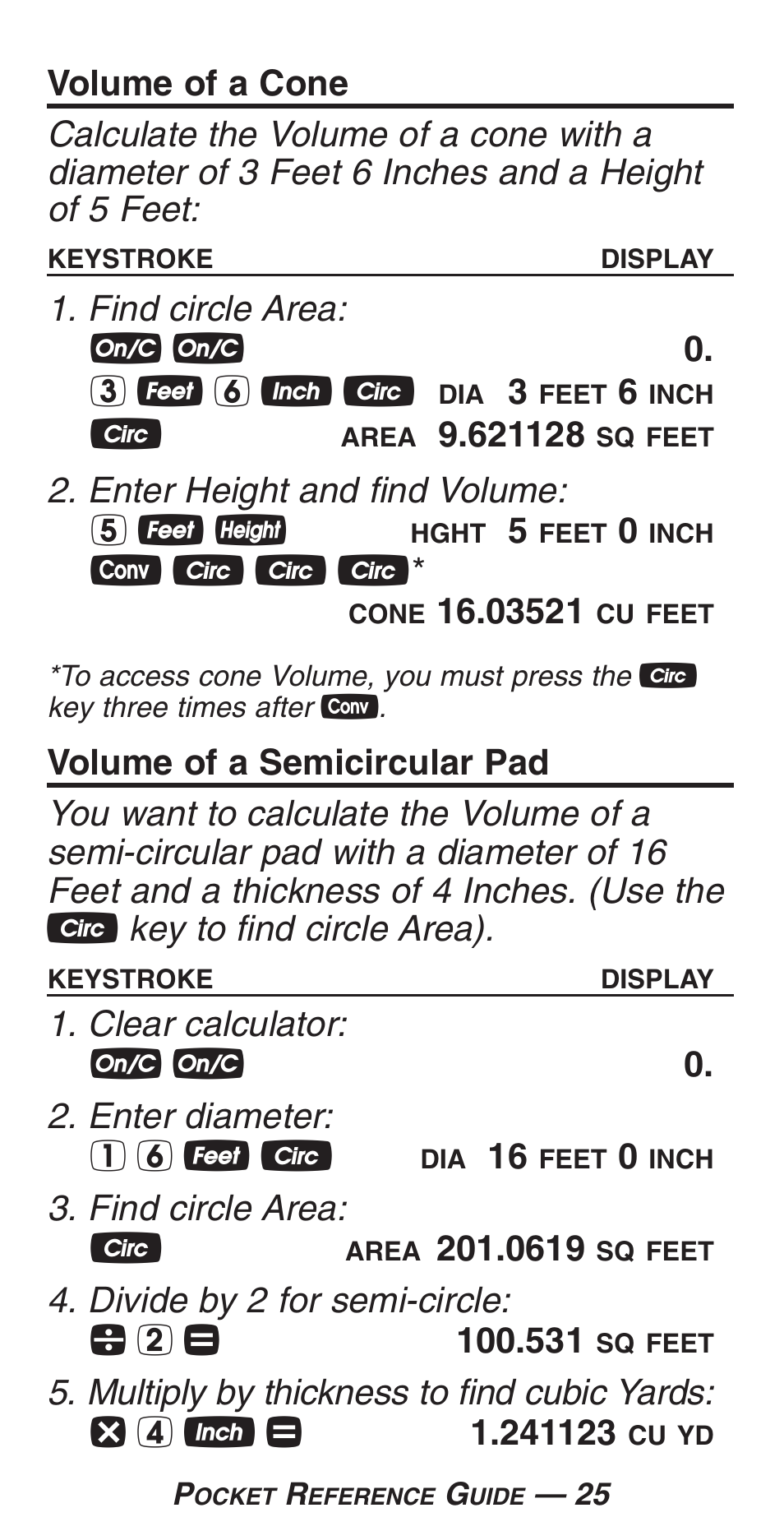Calculated Industries 4225-C User Manual | Page 28 / 52