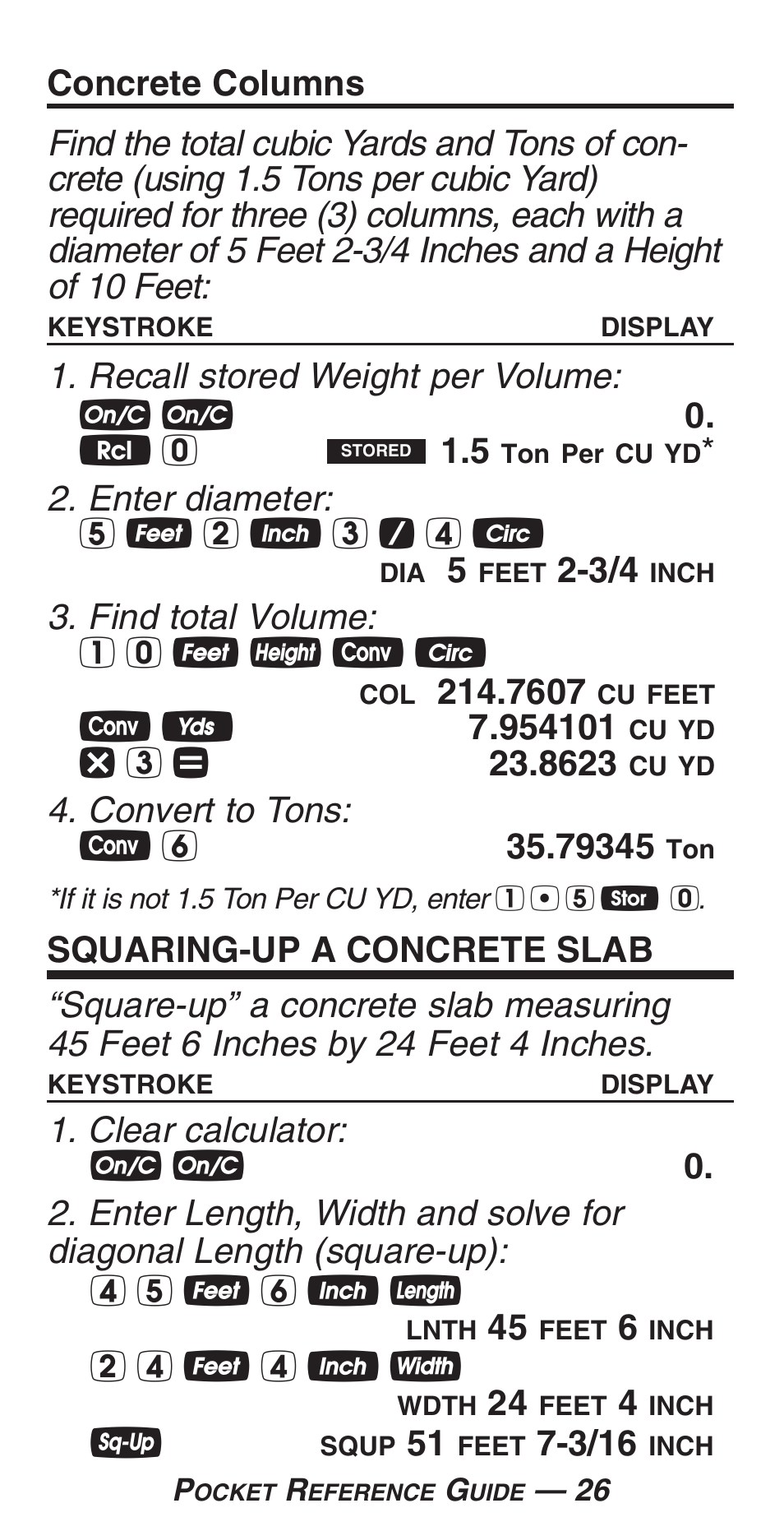 Calculated Industries 4225-C User Manual | Page 29 / 52