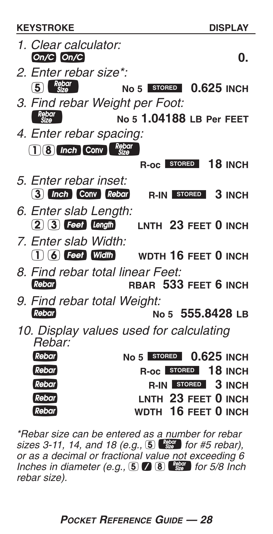 Calculated Industries 4225-C User Manual | Page 31 / 52